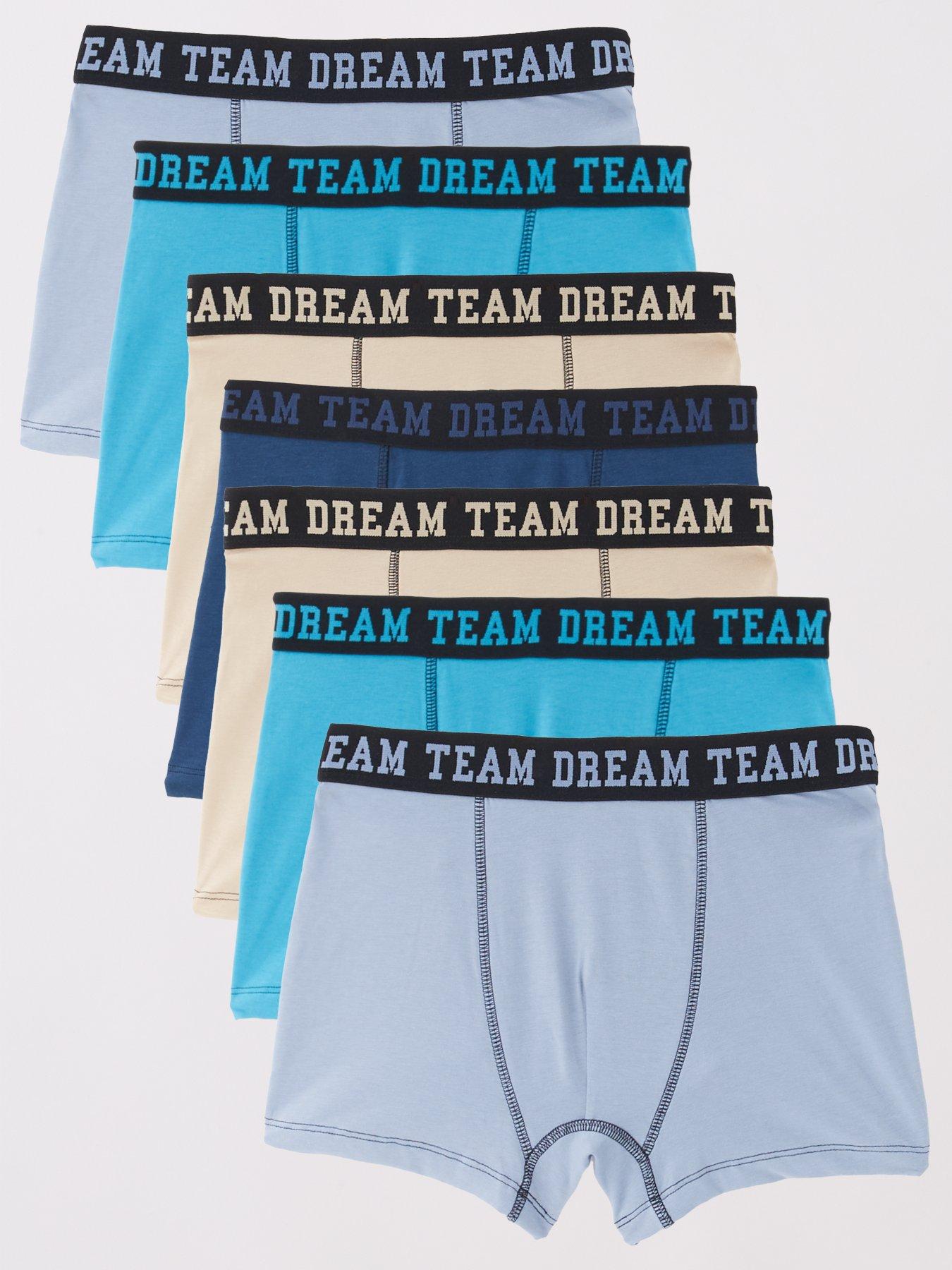 V by Very Boys 7 Pack Detail Waistband Boxers - Multi