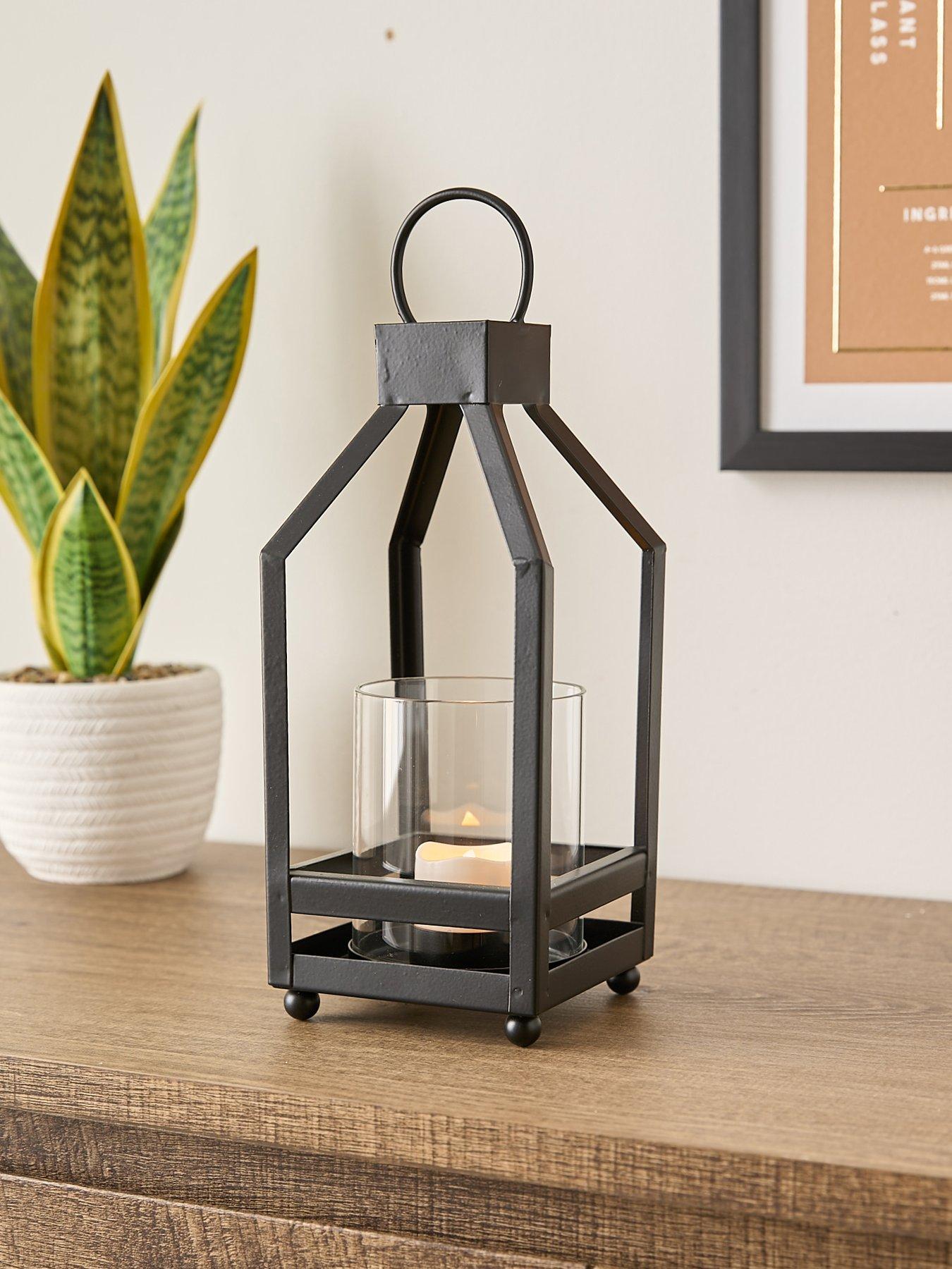 undefined Lantern With Glass Hurrican Centre 10.1cm
