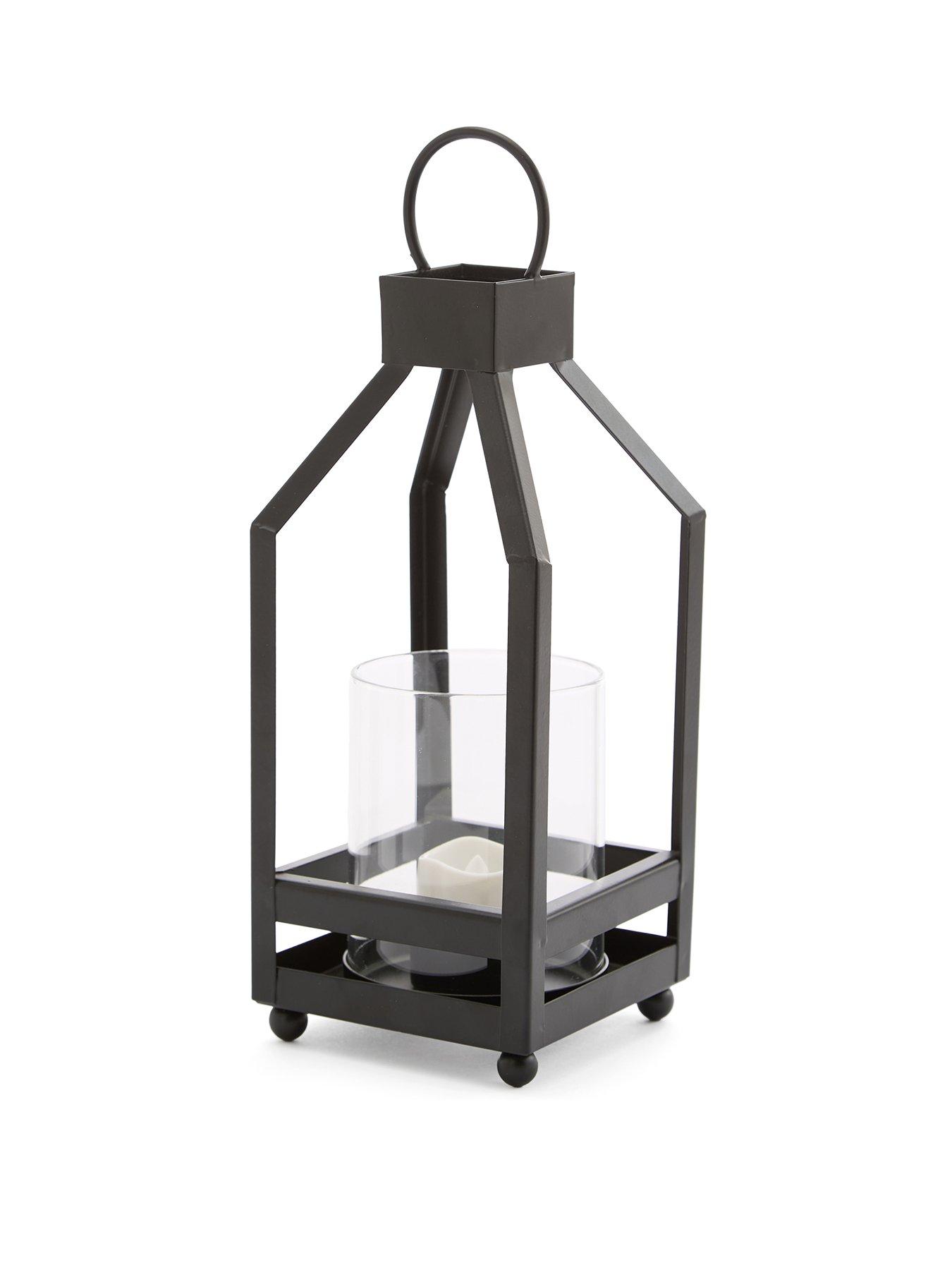 Image 2 of 6 of Very Home Lantern With Glass Hurrican Centre 10.1cm