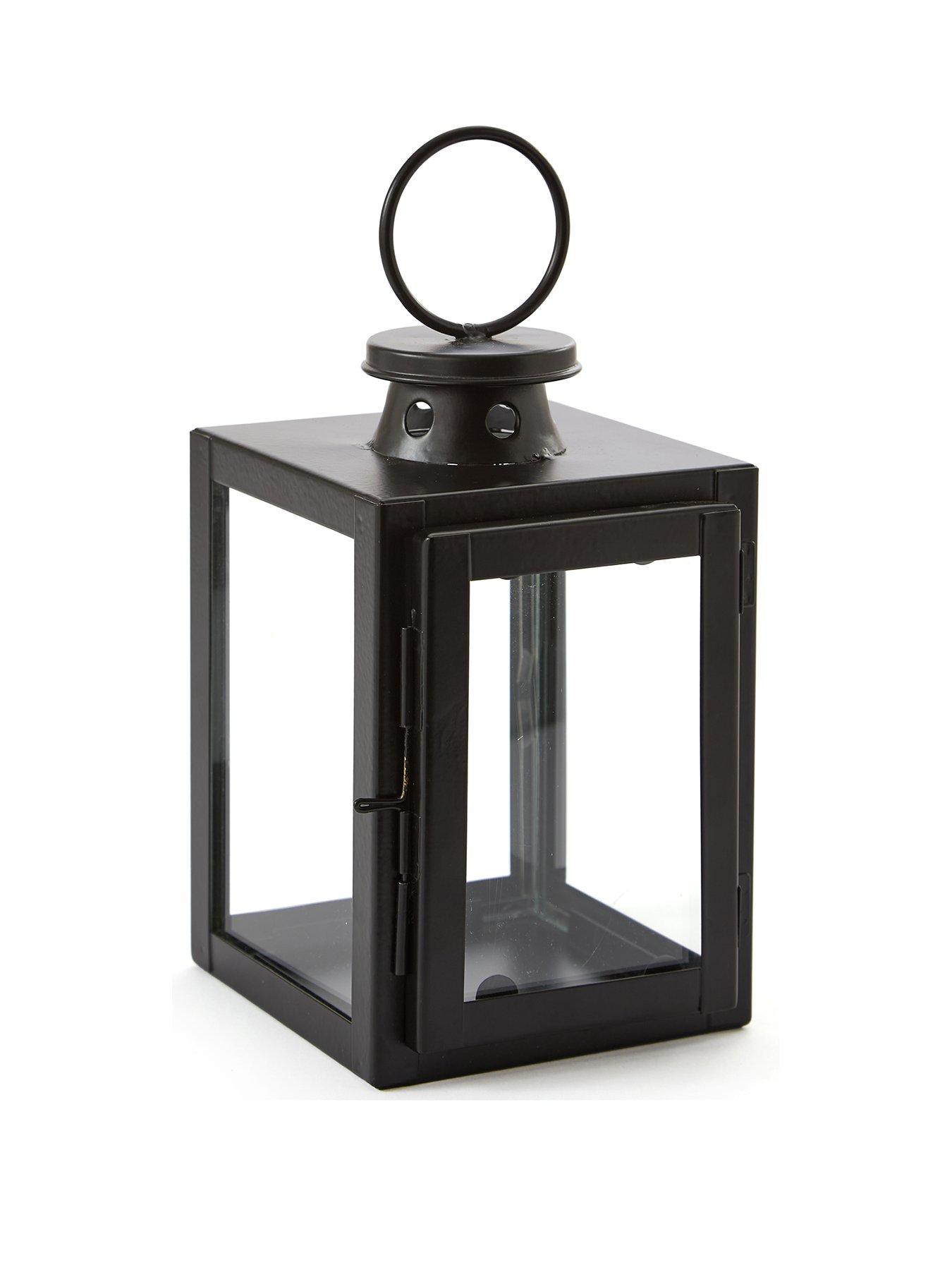 Image 2 of 4 of Very Home Lantern Black With Ring Top 11.4cm