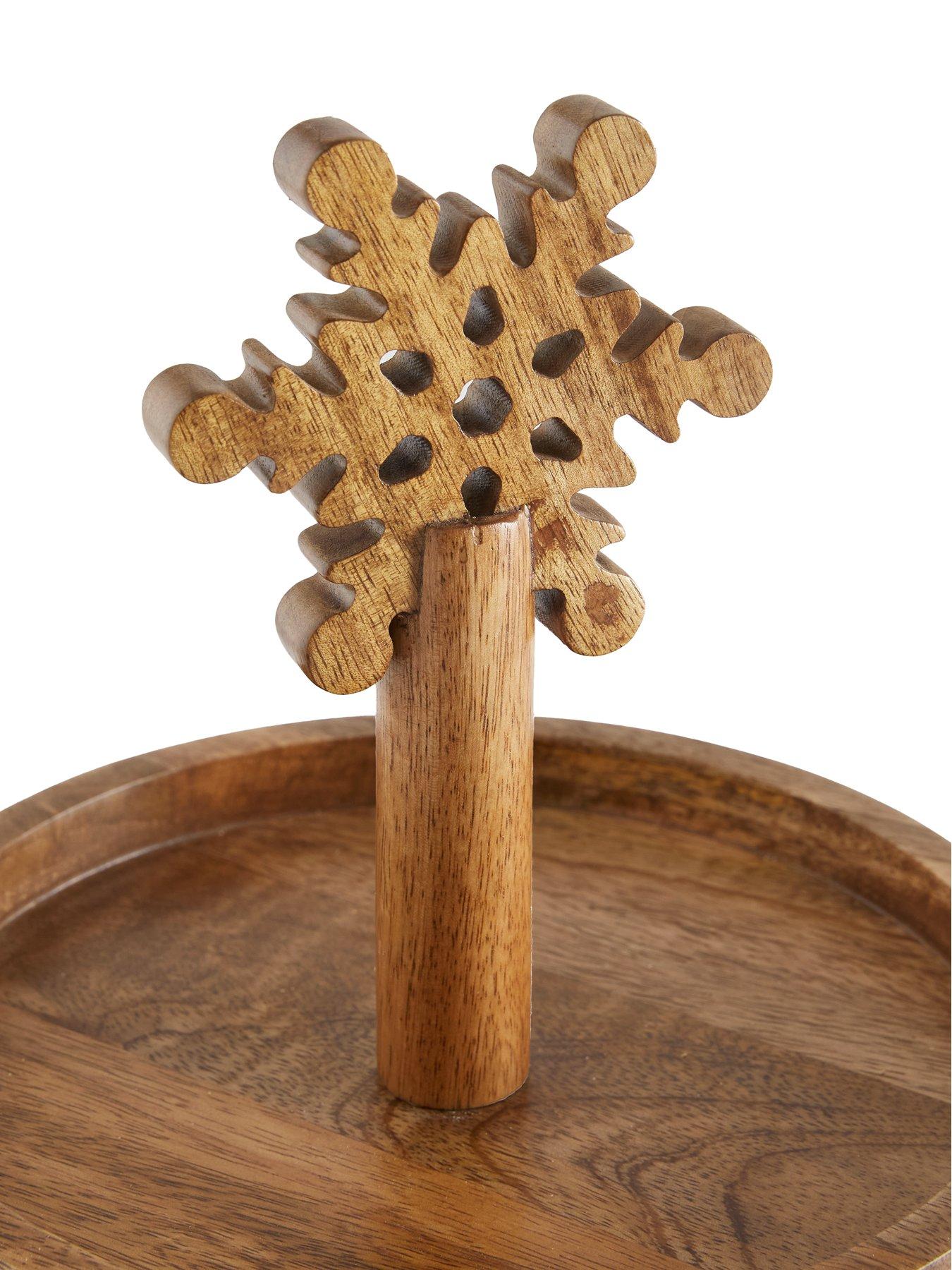 Image 4 of 5 of Very Home Snowflake Afternoon Tea Stand