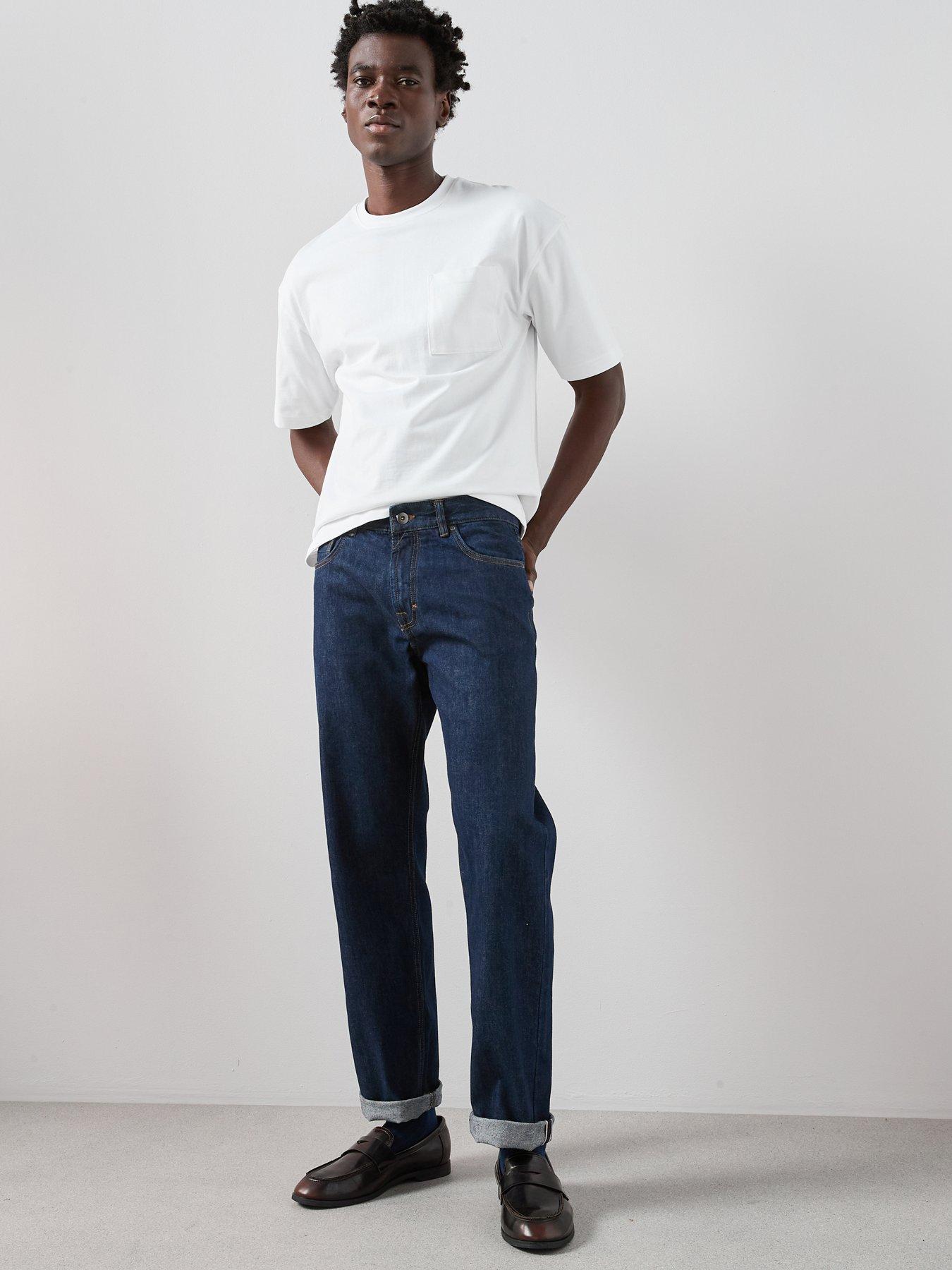 Image 4 of 7 of The Very Collection Rigid Selvedge Straight Fit Jean - Indigo