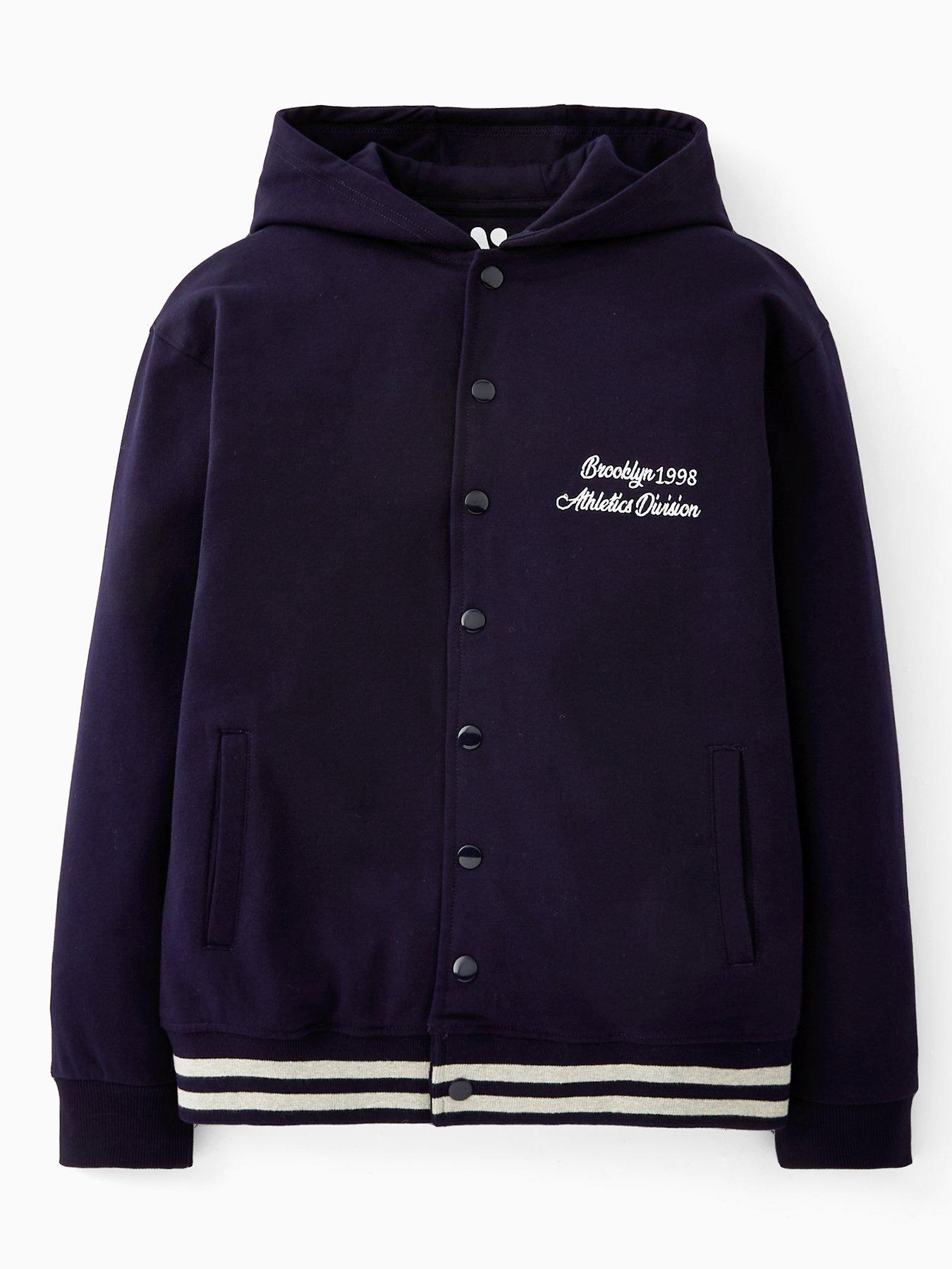 Image 1 of 4 of V by Very Boys Baseball Hooded Jacket - Navy