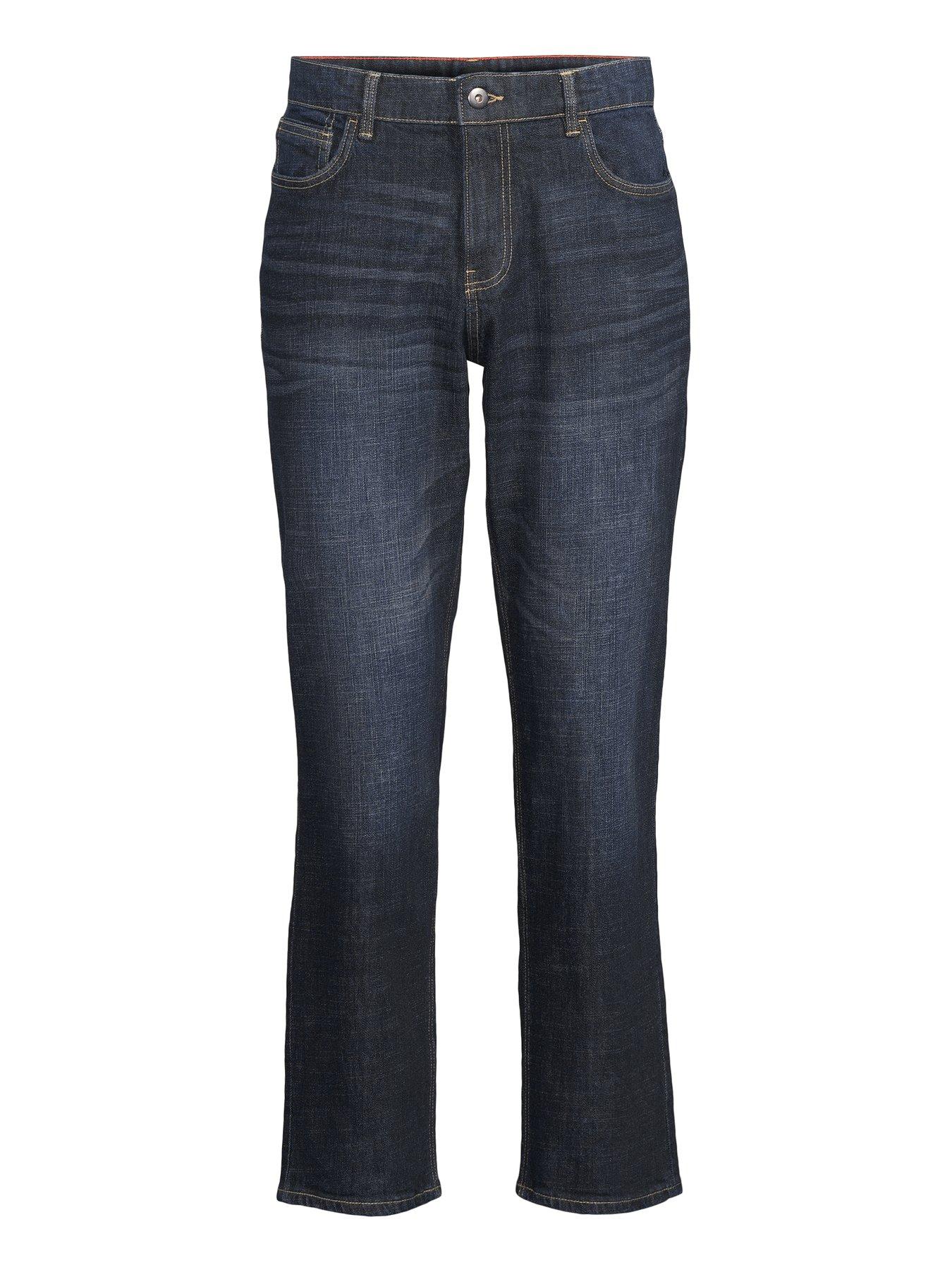 Image 7 of 7 of The Very Collection Cross Hatch Straight Fit Jeans - Dark Blue