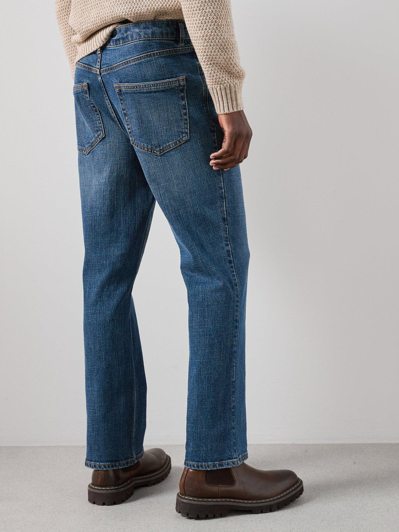 Image 2 of 7 of The Very Collection Cross Hatch Bootcut Fit Jeans - Blue