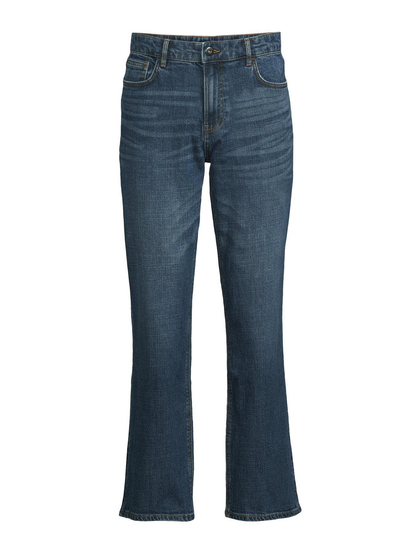 Image 7 of 7 of The Very Collection Cross Hatch Bootcut Fit Jeans - Blue