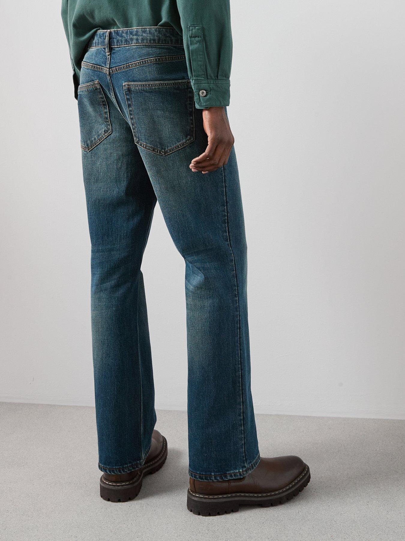 Image 2 of 7 of The Very Collection Weft Dye Bootcut Fit Jeans - Vintage Dark Wash
