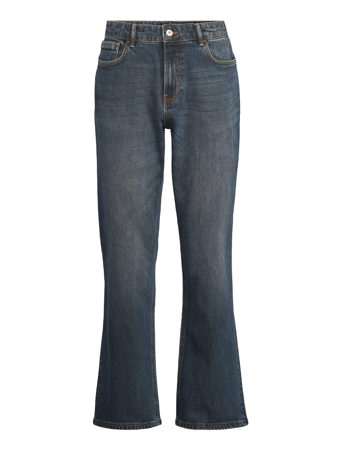 Image 7 of 7 of The Very Collection Weft Dye Bootcut Fit Jeans - Vintage Dark Wash