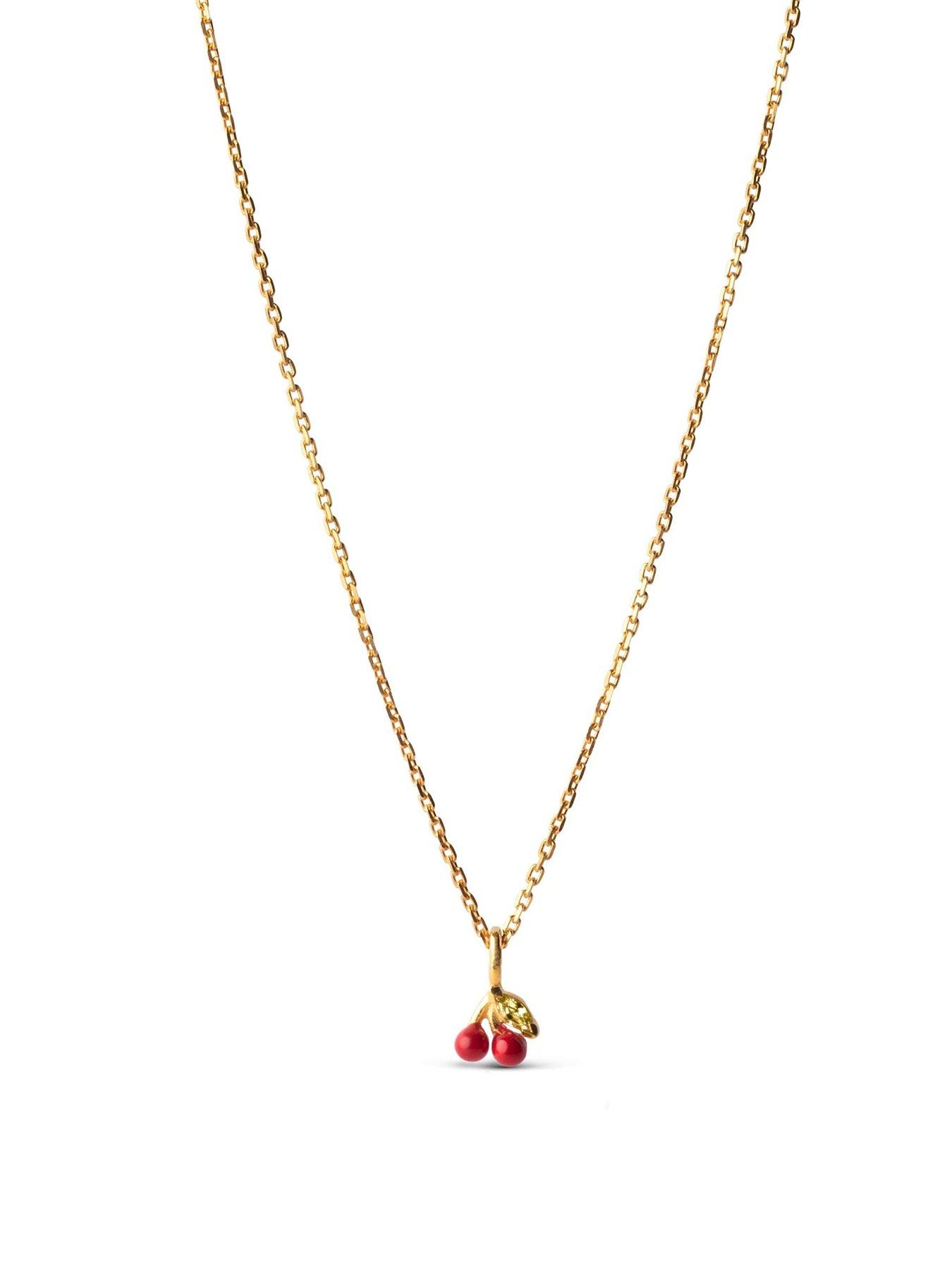 enamel-copenhagen-red-cherry-gold-plated-sterling-silver-necklace