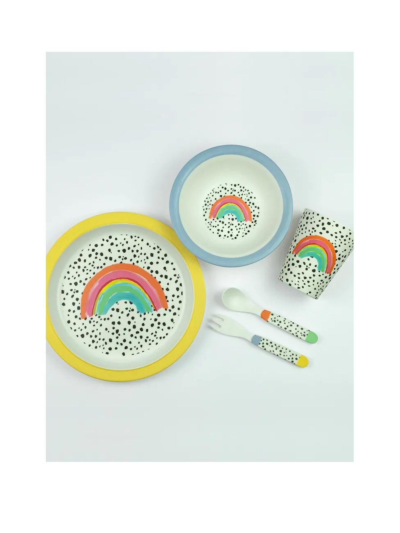 eleanor-bowmer-rainbow-dots-kids-melamine-dinner-set