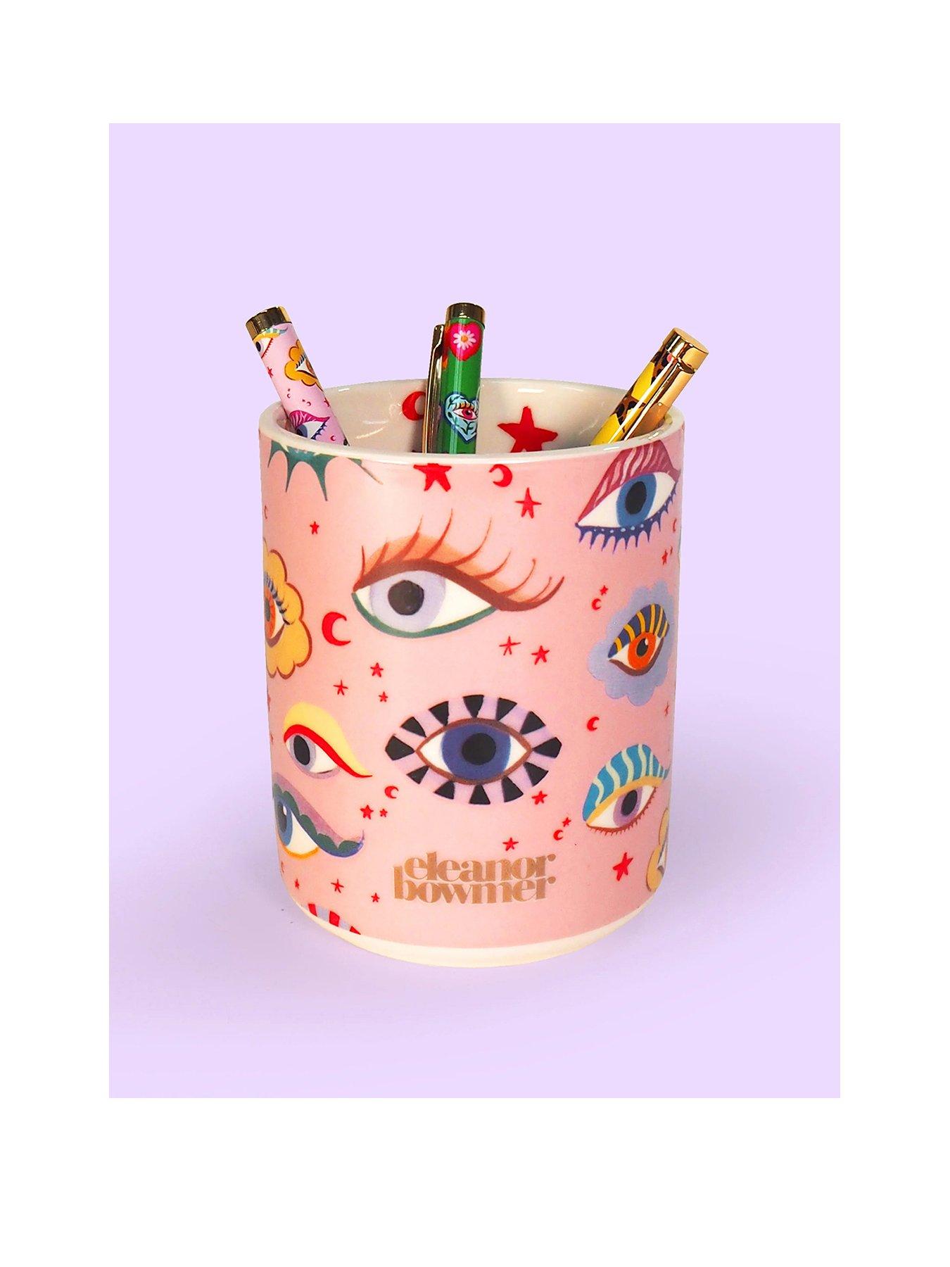 undefined Magic Eyes Ceramic Pen Pot