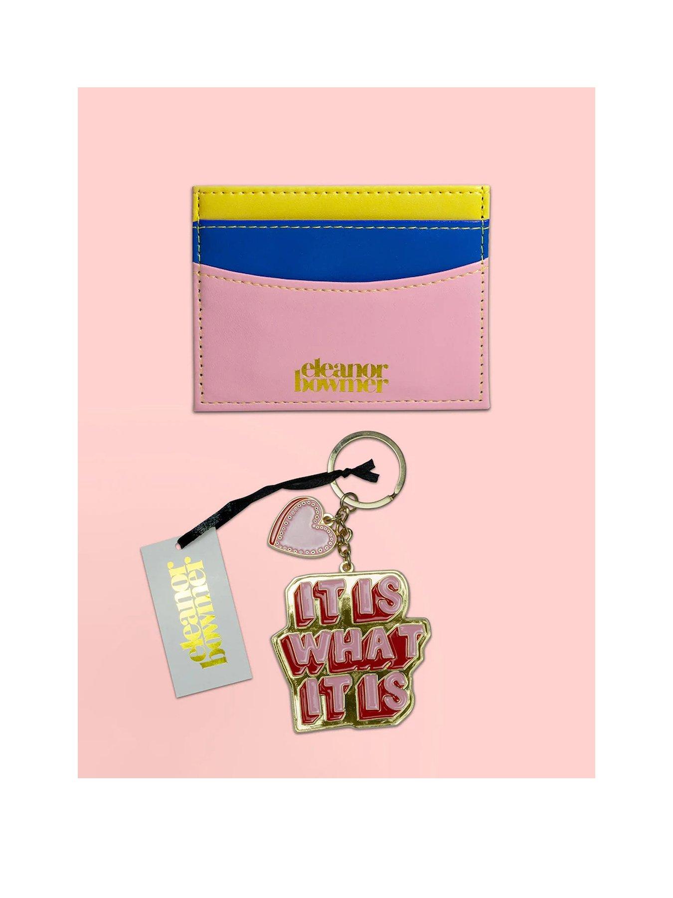 eleanor-bowmer-yellow-it-is-what-it-is-keyring-and-purse-cardholder-set