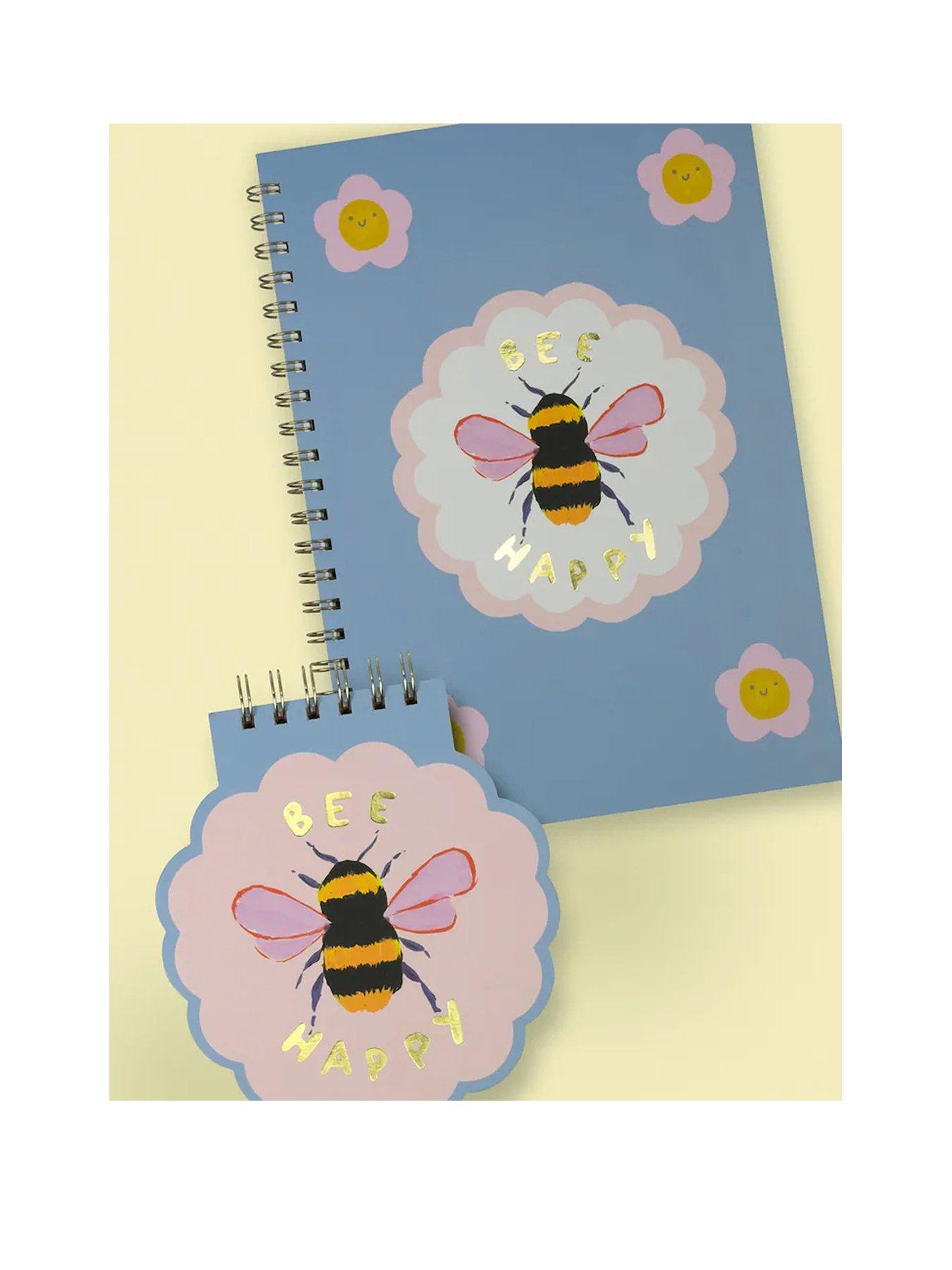 eleanor-bowmer-blue-bee-notebook-set