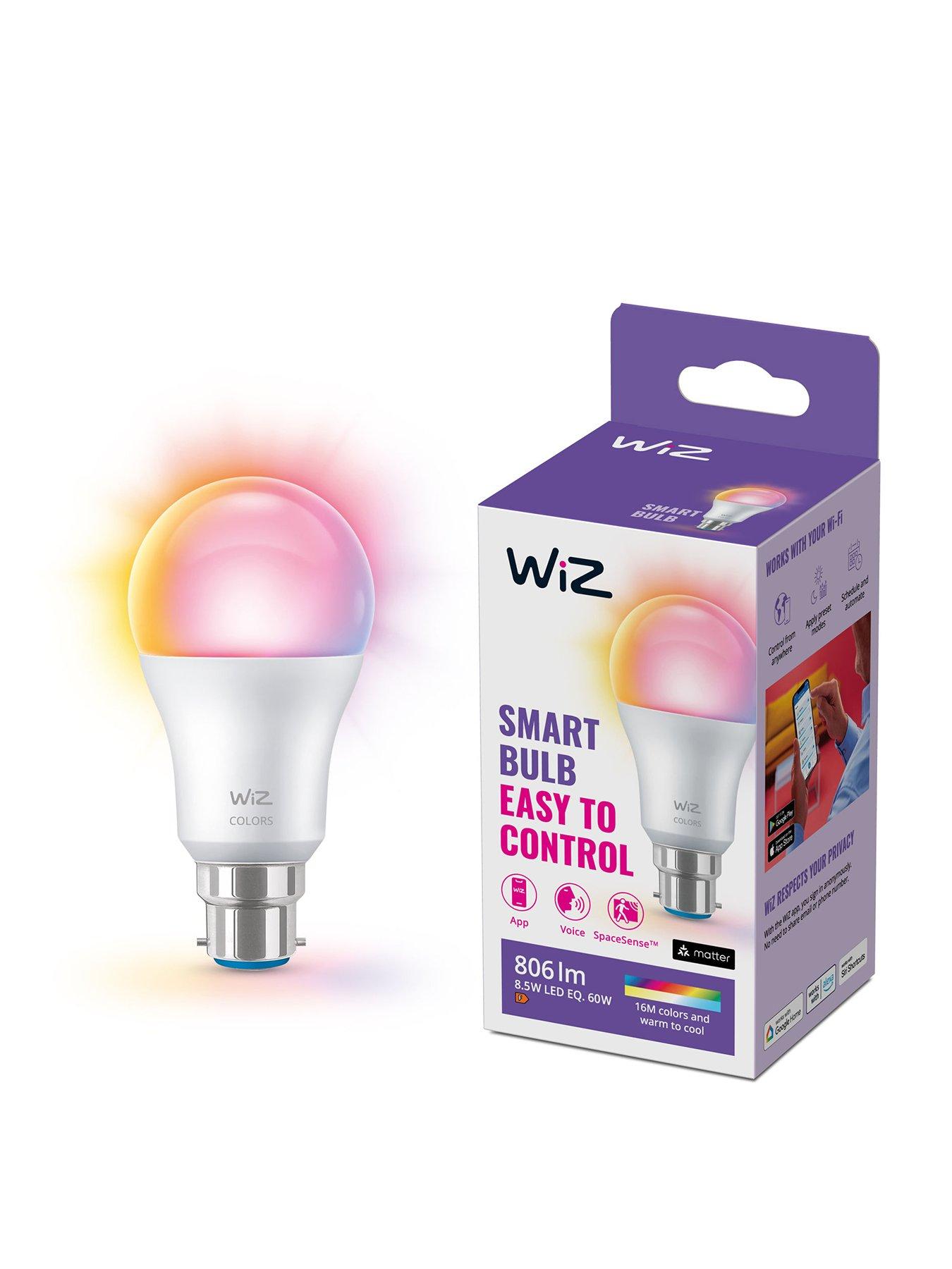 Philips WiZ WiZ A60 B22 Colour Smart Light Bulb