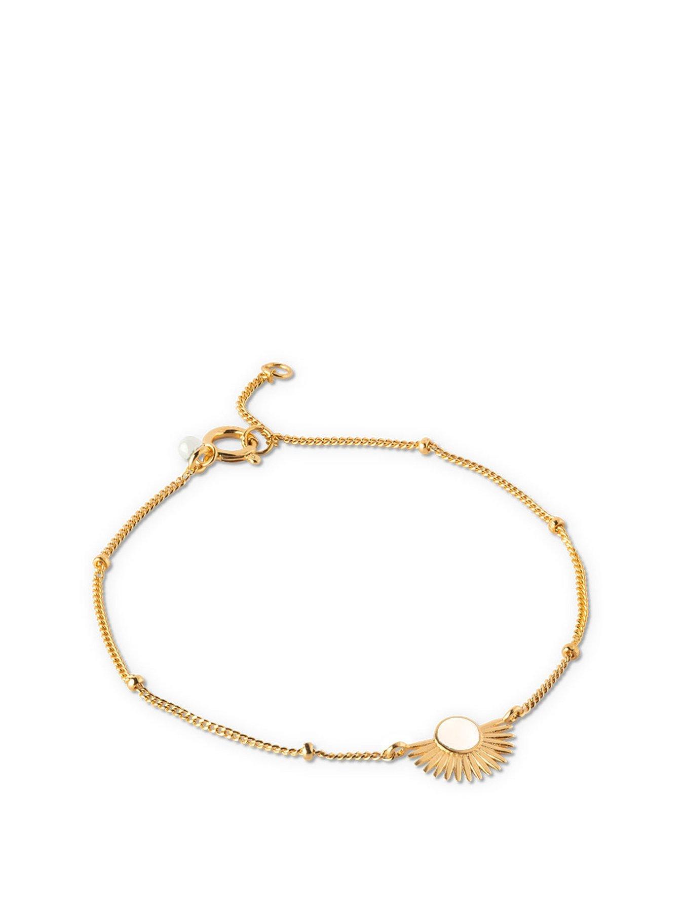 enamel-copenhagen-soleil-daisy-gold-plated-sterling-silver-bracelet