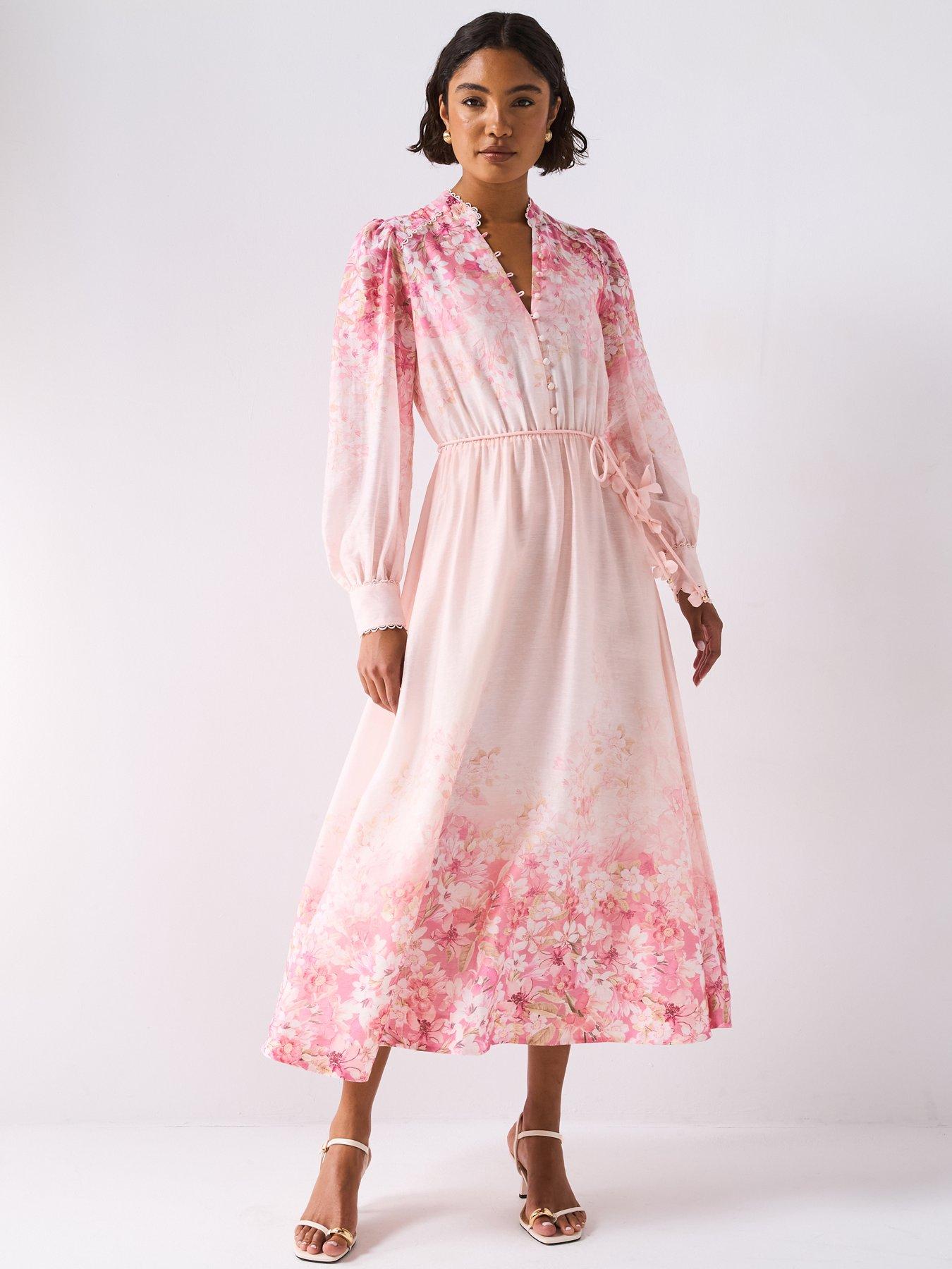 Forever New Courtney Placement Print Maxi - Pink | Littlewoods