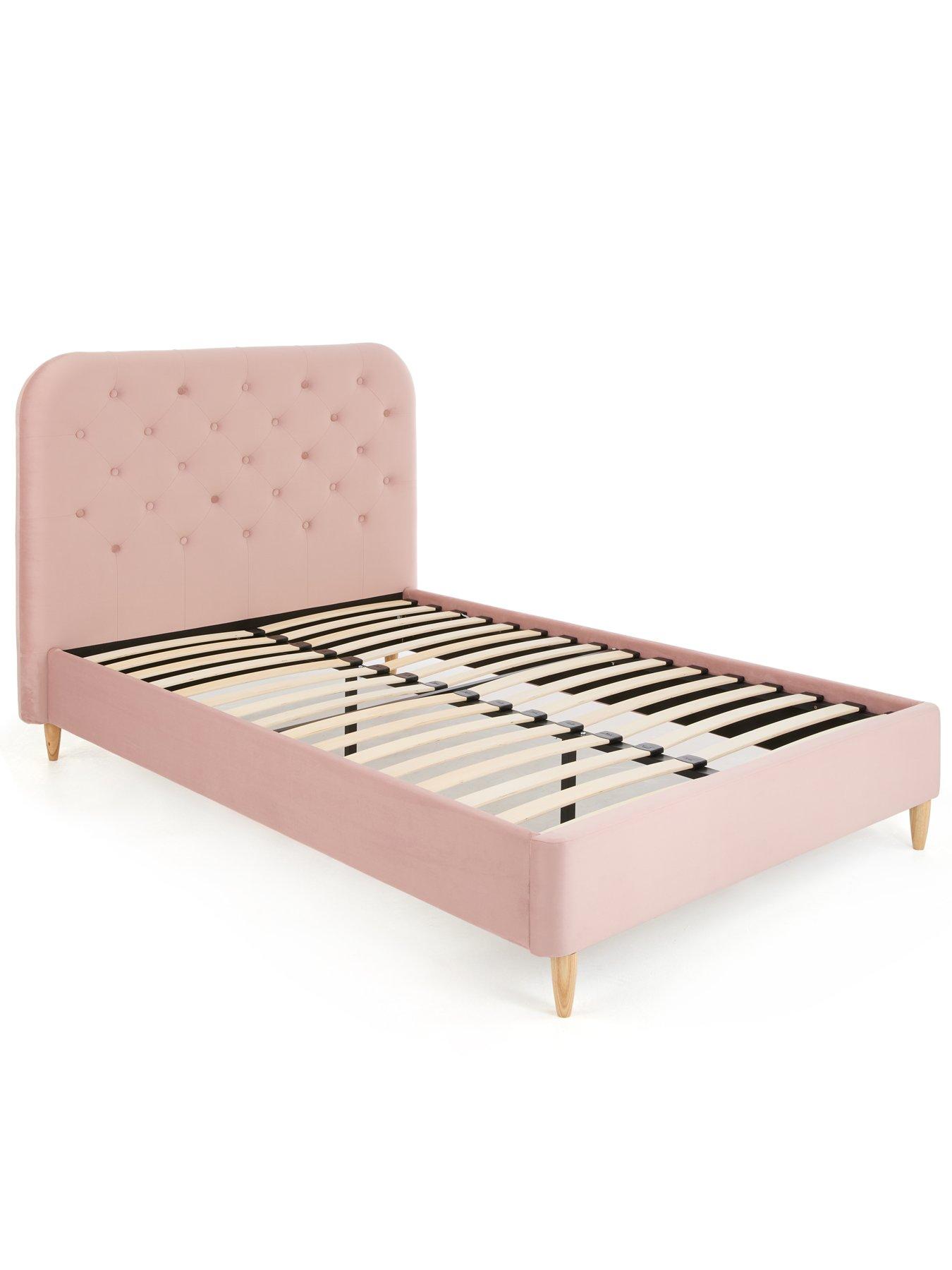  image of very-home-easton-bed-small-double-with-mattress-options-buy-amp-save--nbspfscreg-certified