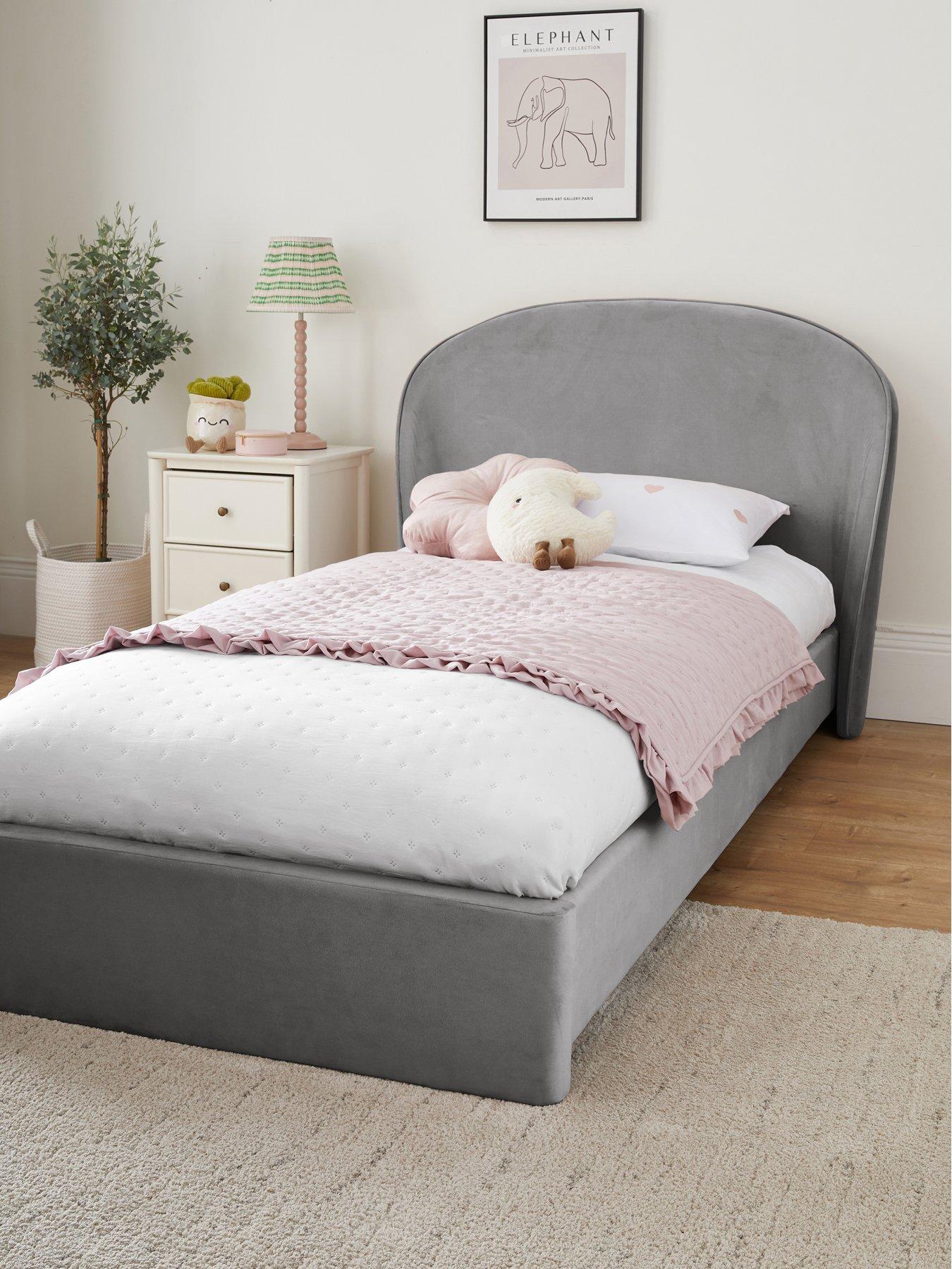 Very Home Edee Children's Bed with Mattress Options (Buy  &  SAVE!) - Grey - FSC® Certified