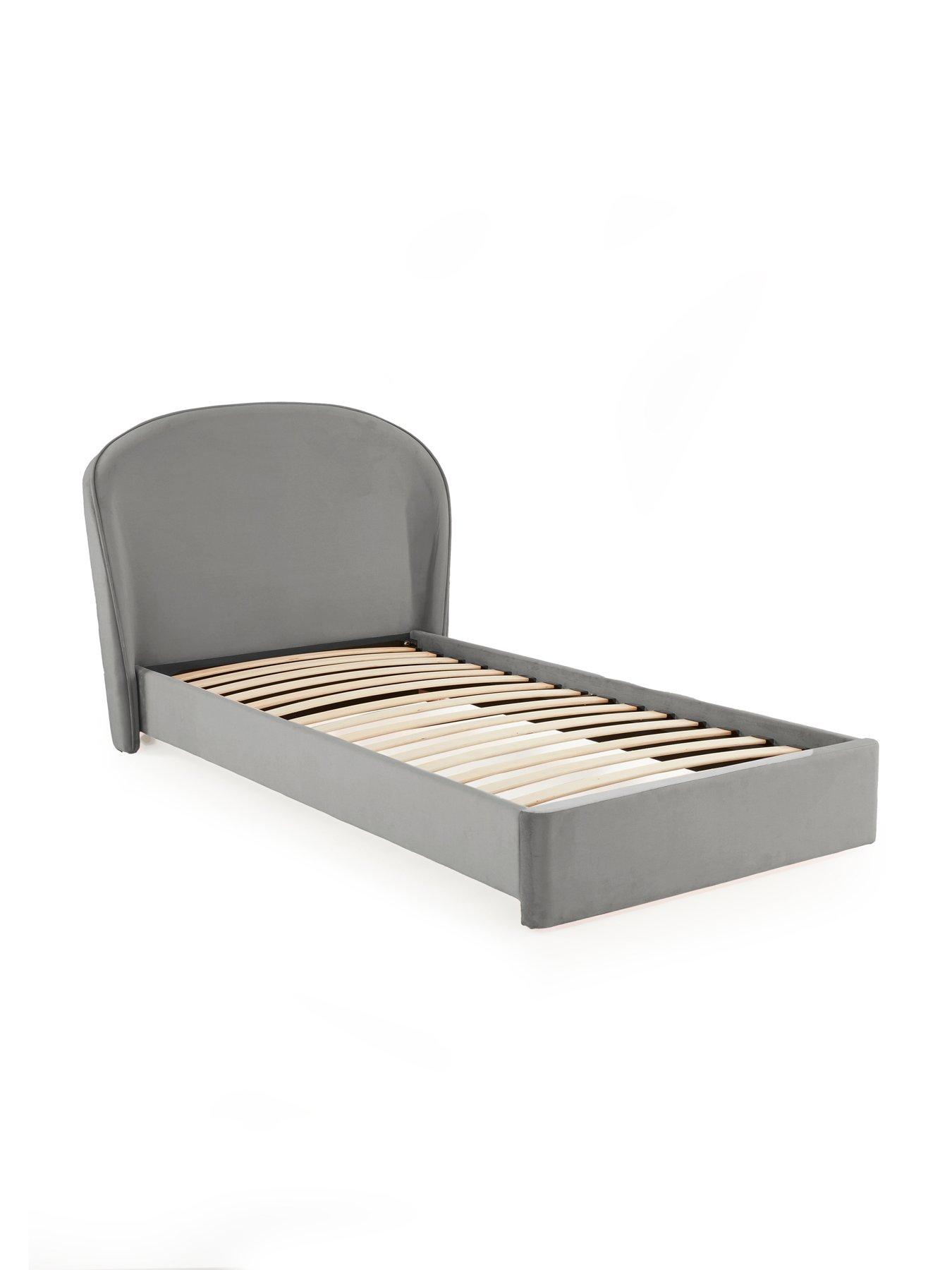  image of very-home-edee-childrens-bed-with-mattress-options-buy-amp-save-greynbsp--fscreg-certified