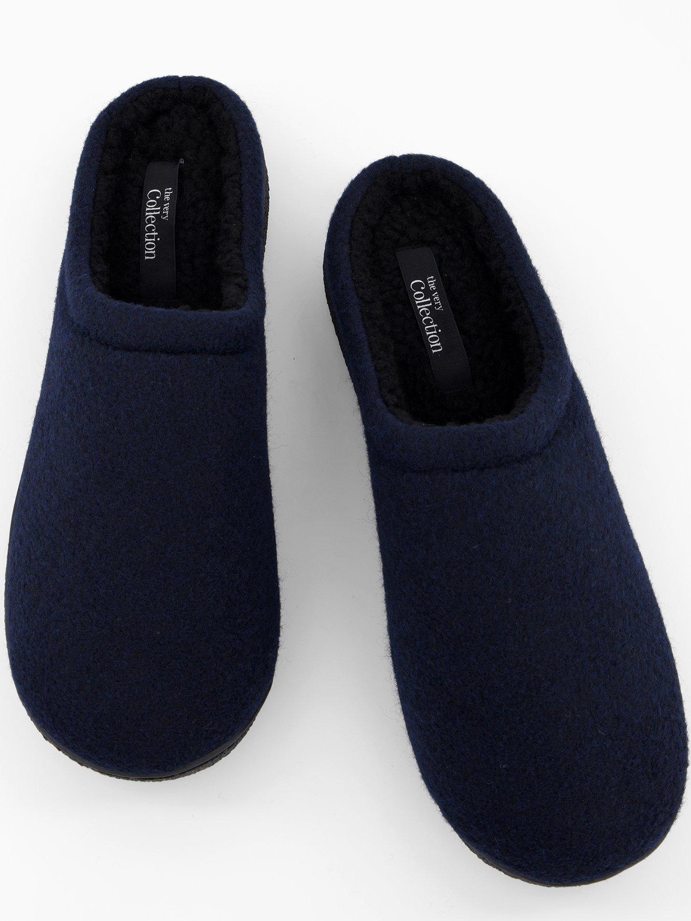 Image 3 of 7 of The Very Collection Mule Slippers - Navy