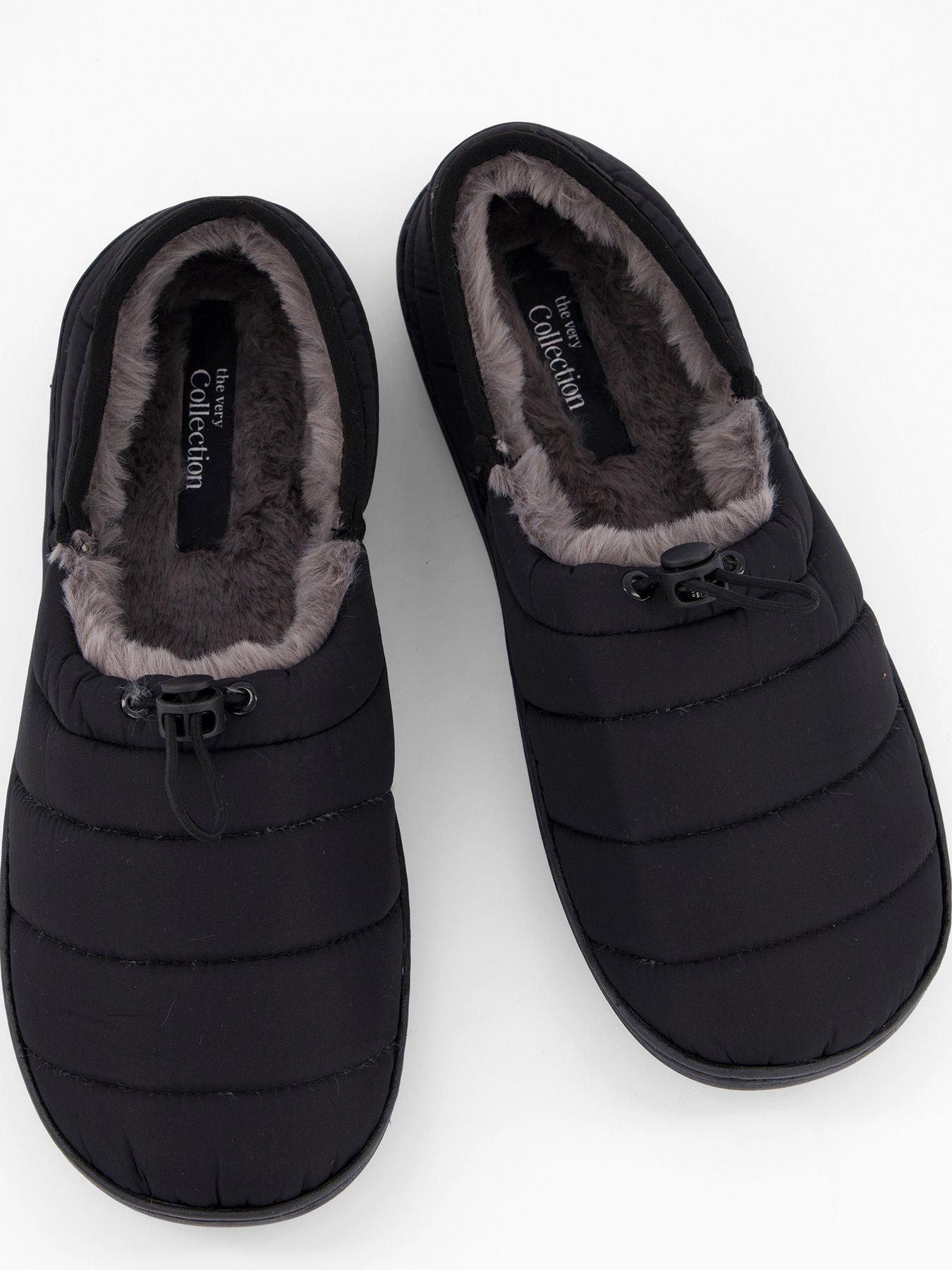 Image 3 of 6 of The Very Collection Quilted Slippers - Black