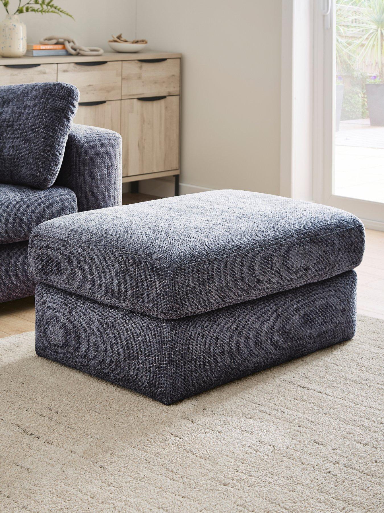 The Very Collection Avena Fabric Footstool - FSC® Certified