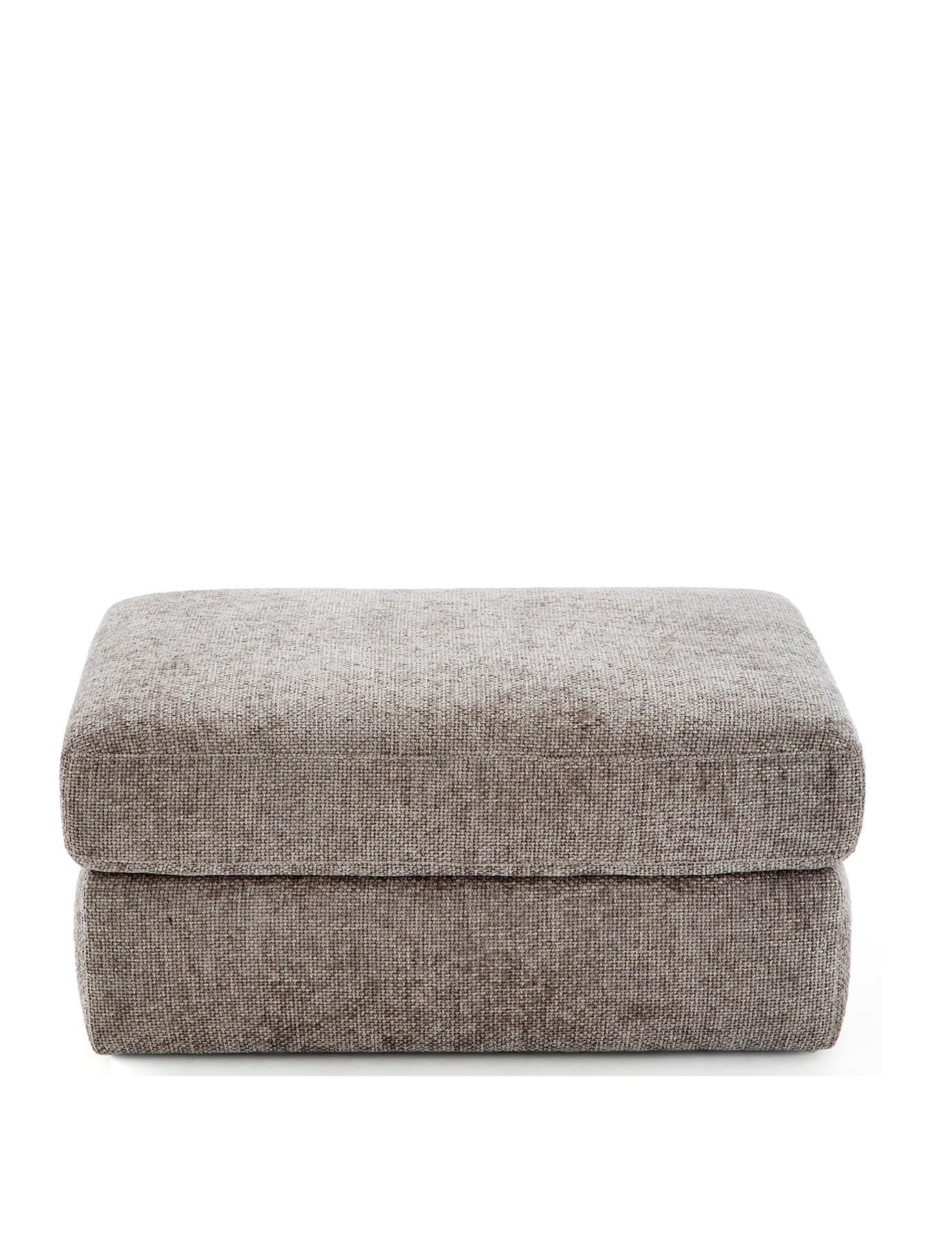 Image 2 of 5 of The Very Collection Avena Fabric Footstool - FSC&reg; Certified
