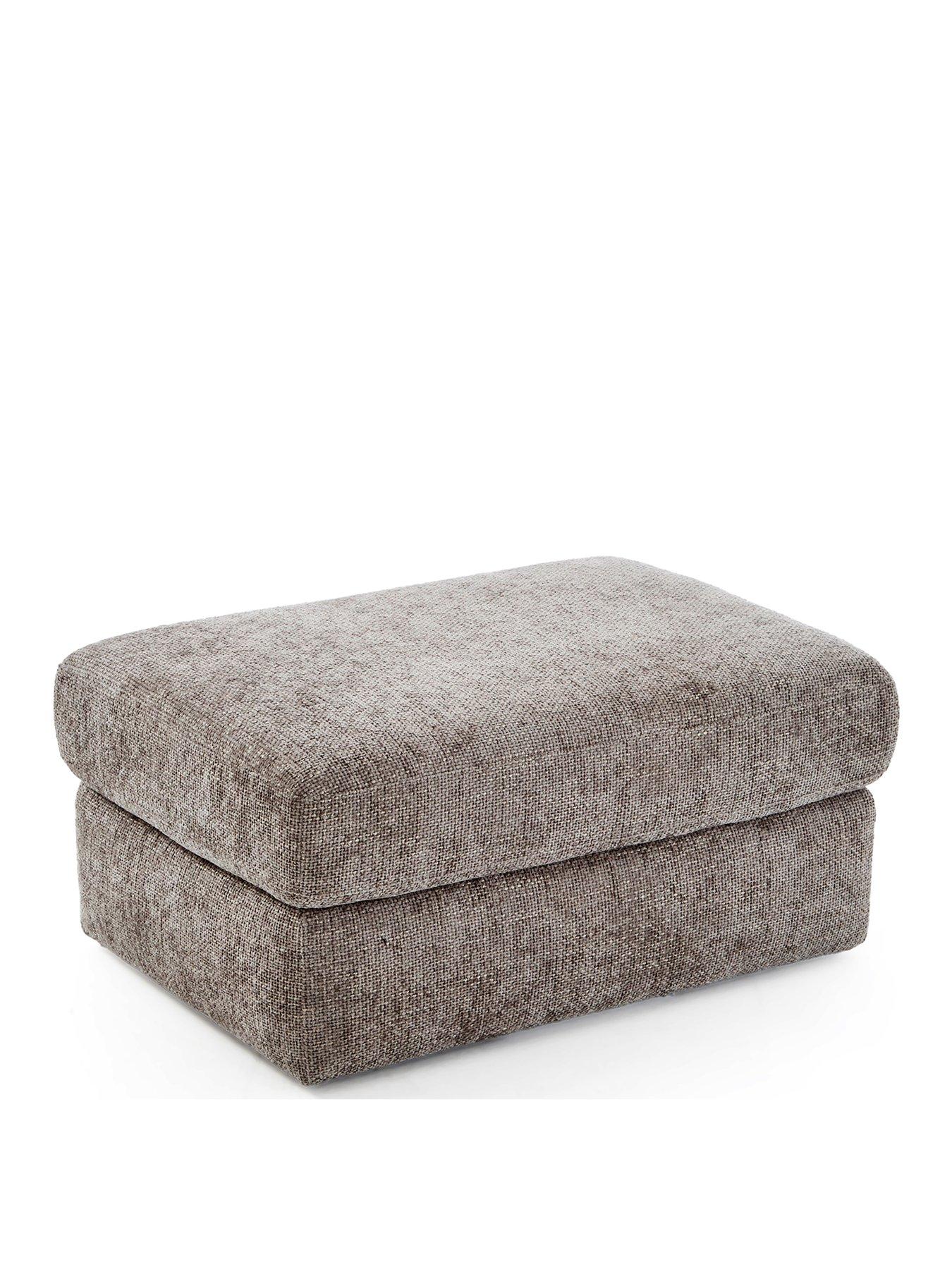 Image 3 of 5 of The Very Collection Avena Fabric Footstool - FSC&reg; Certified