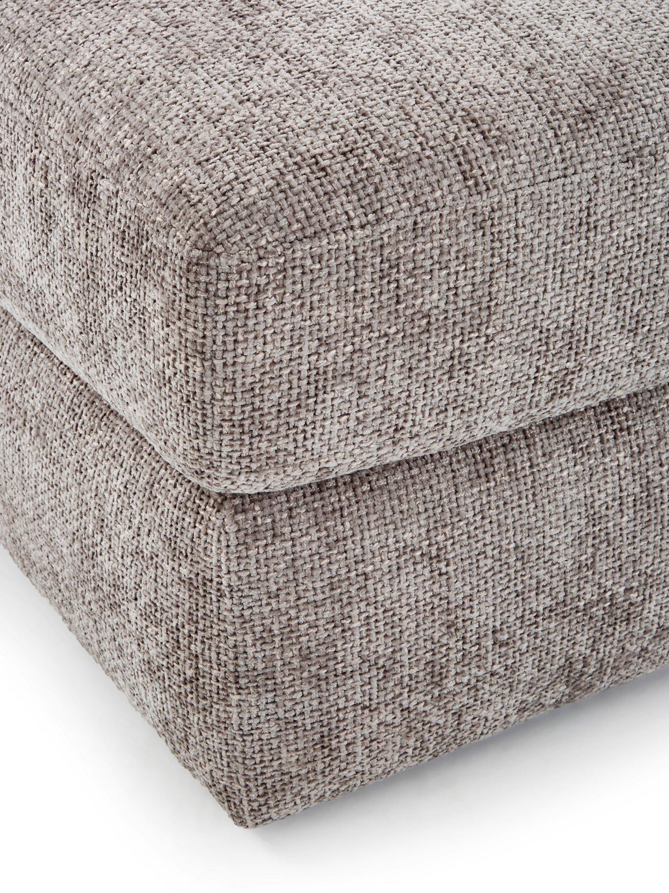 Image 4 of 5 of The Very Collection Avena Fabric Footstool - FSC&reg; Certified