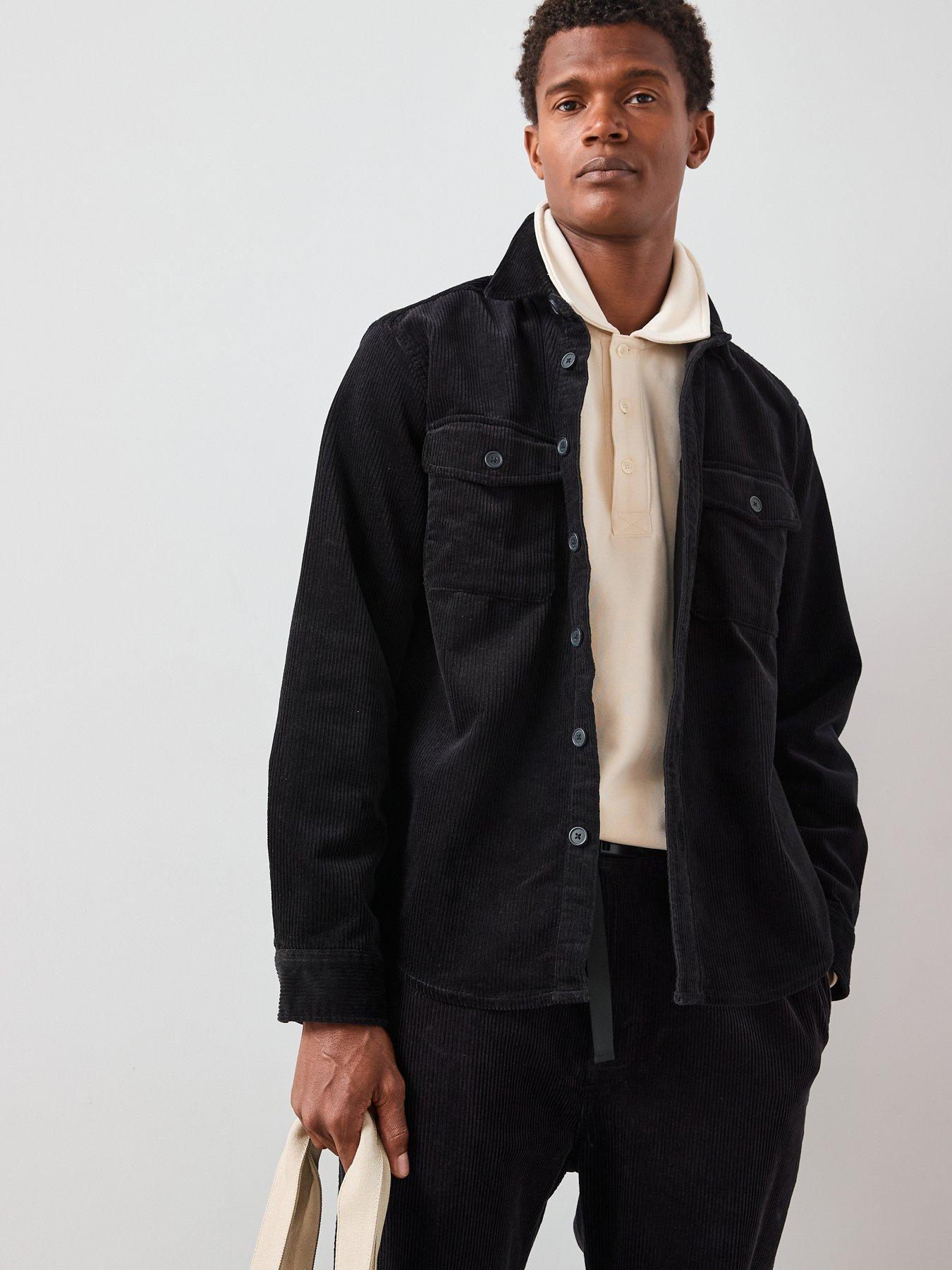 Image 1 of 7 of The Very Collection Cord Shirt - Black