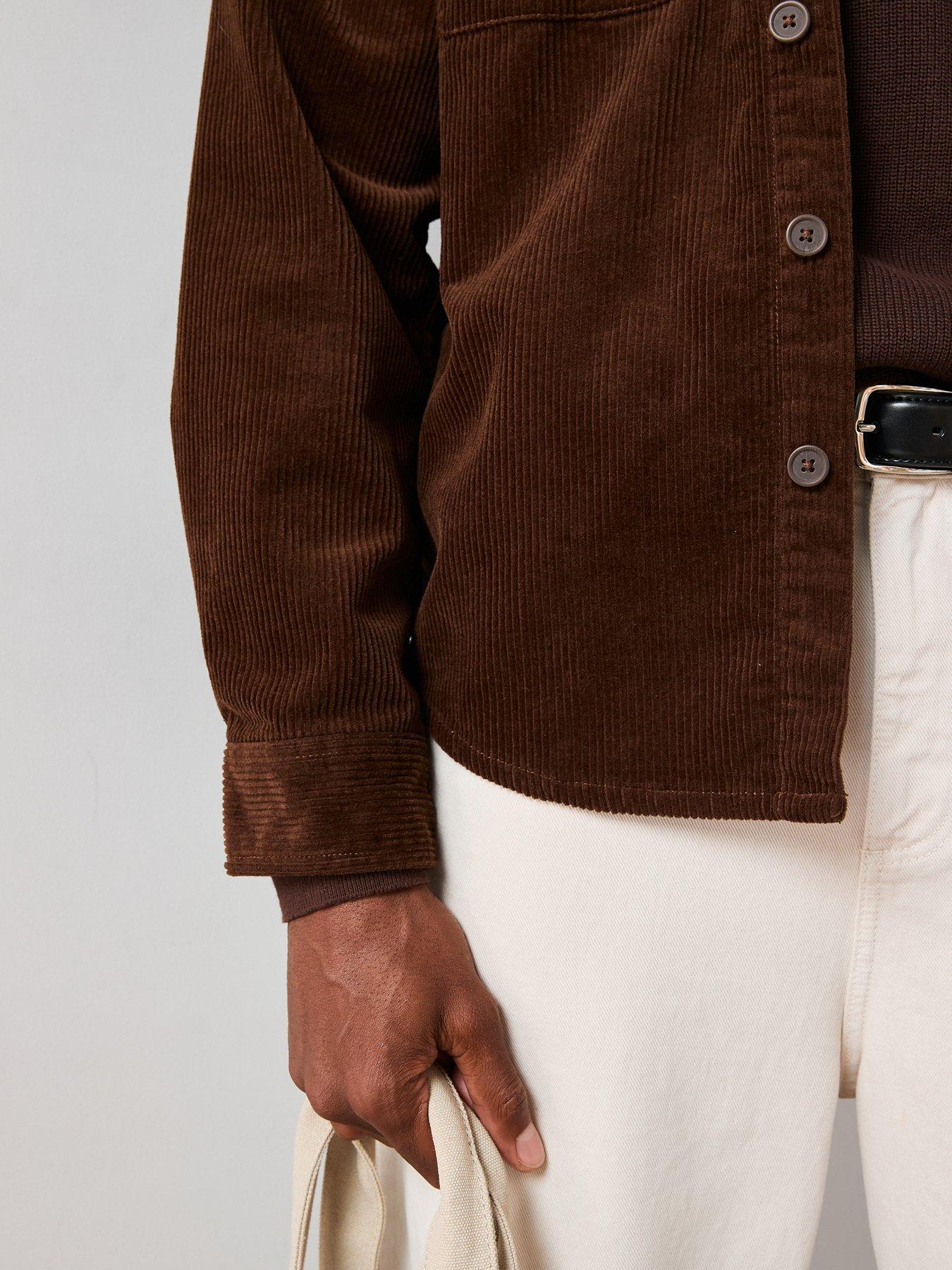 Image 5 of 7 of The Very Collection Cord Shirt - Brown