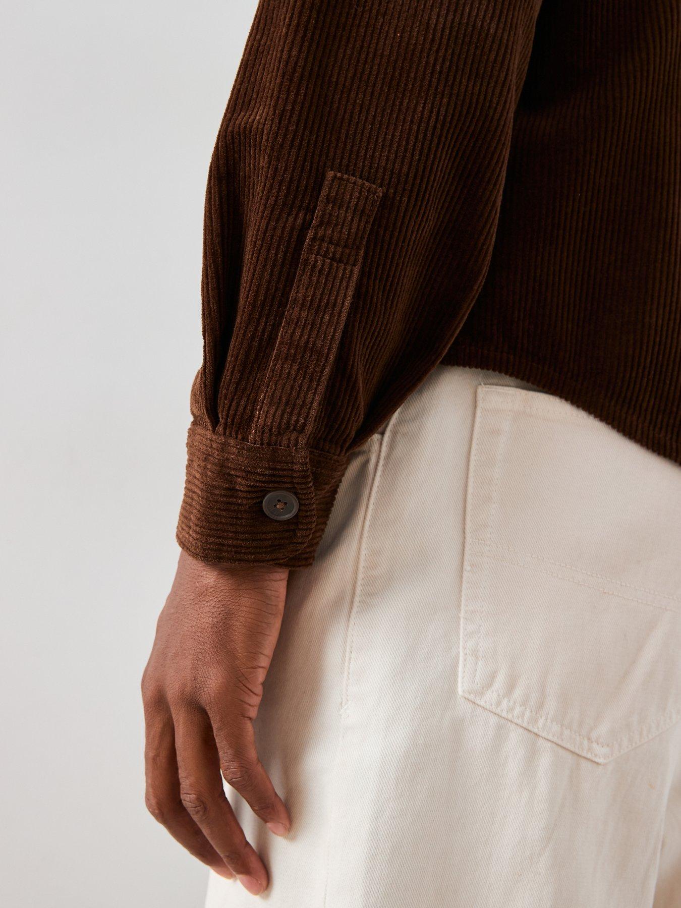 Image 6 of 7 of The Very Collection Cord Shirt - Brown