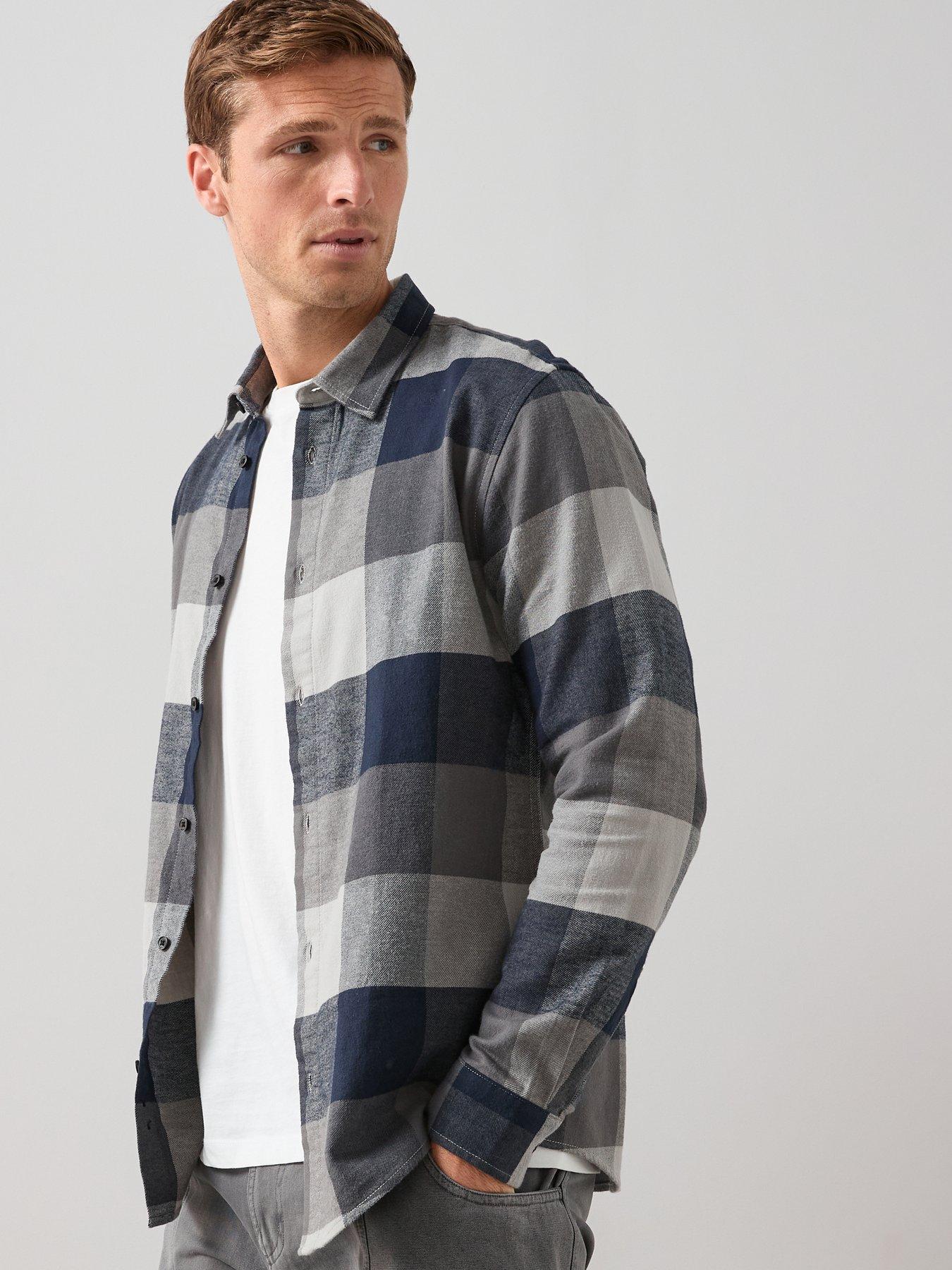 the-very-collection-checked-flannel-shirt-grey