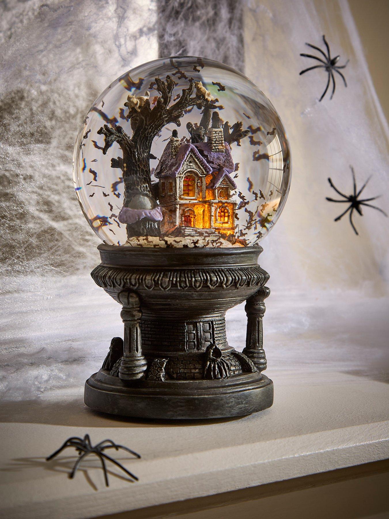 Image 1 of 6 of The Very Collection Spooky Scene Snowglobe with Music Halloween Decoration