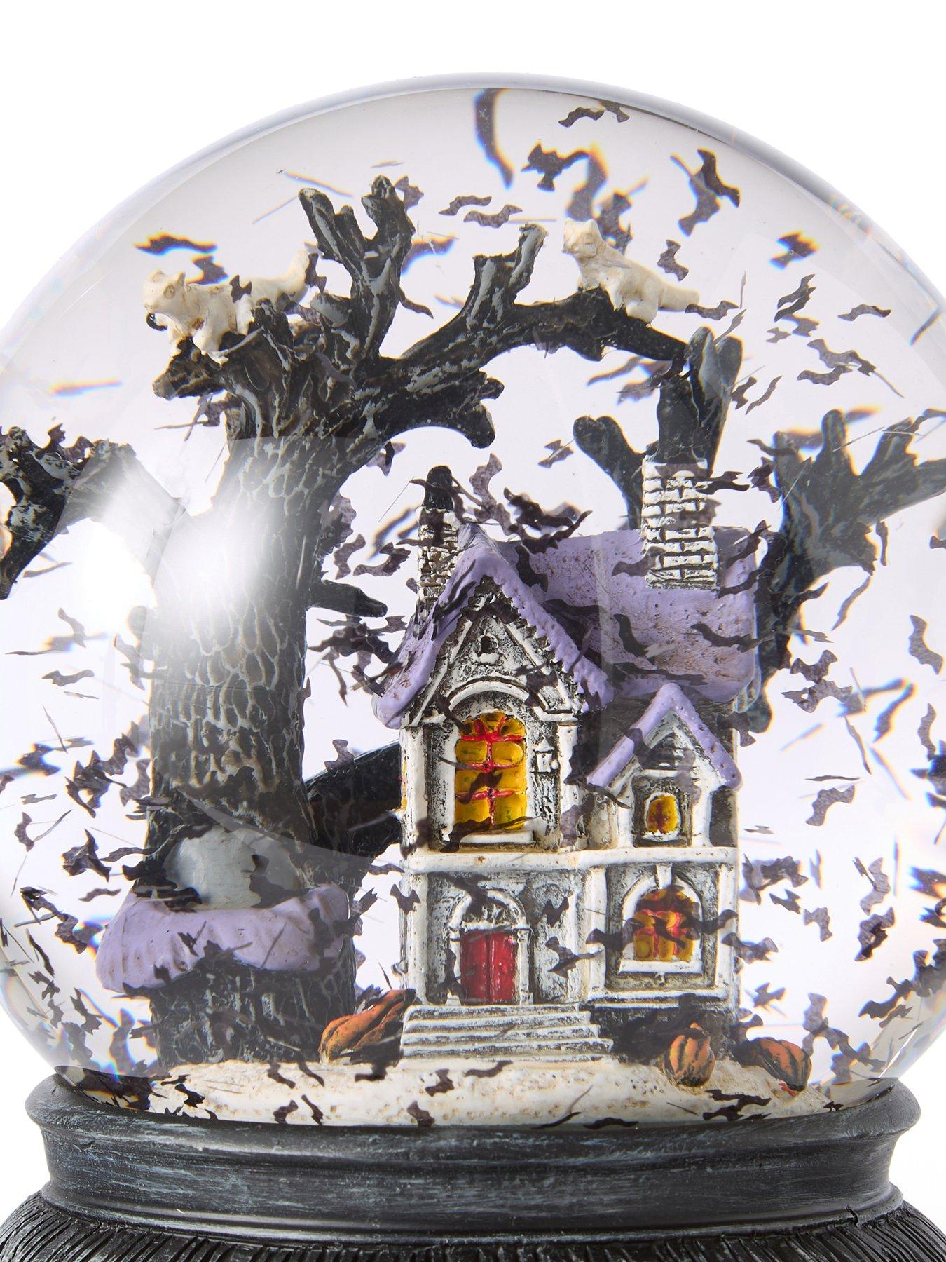 Image 4 of 6 of The Very Collection Spooky Scene Snowglobe with Music Halloween Decoration