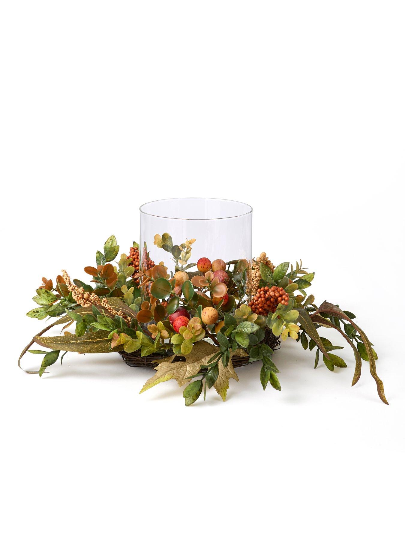 Image 2 of 6 of Very Home Autumn&nbsp;Rose Hip And Berry Hurricane Lamp