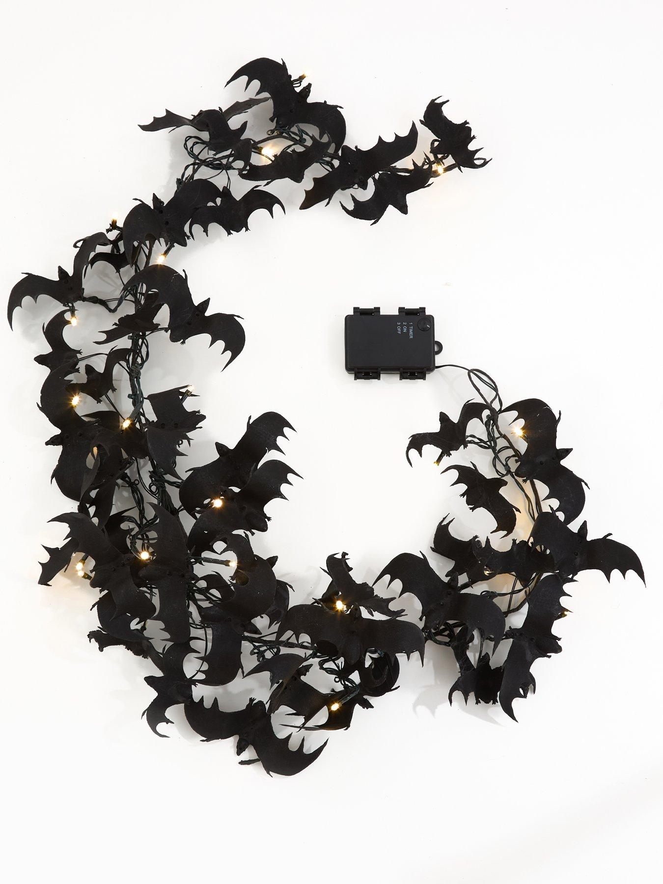 Image 2 of 4 of The Very Collection Pre Lit LED&nbsp;Bat Swag Halloween Decoration - 90 cm