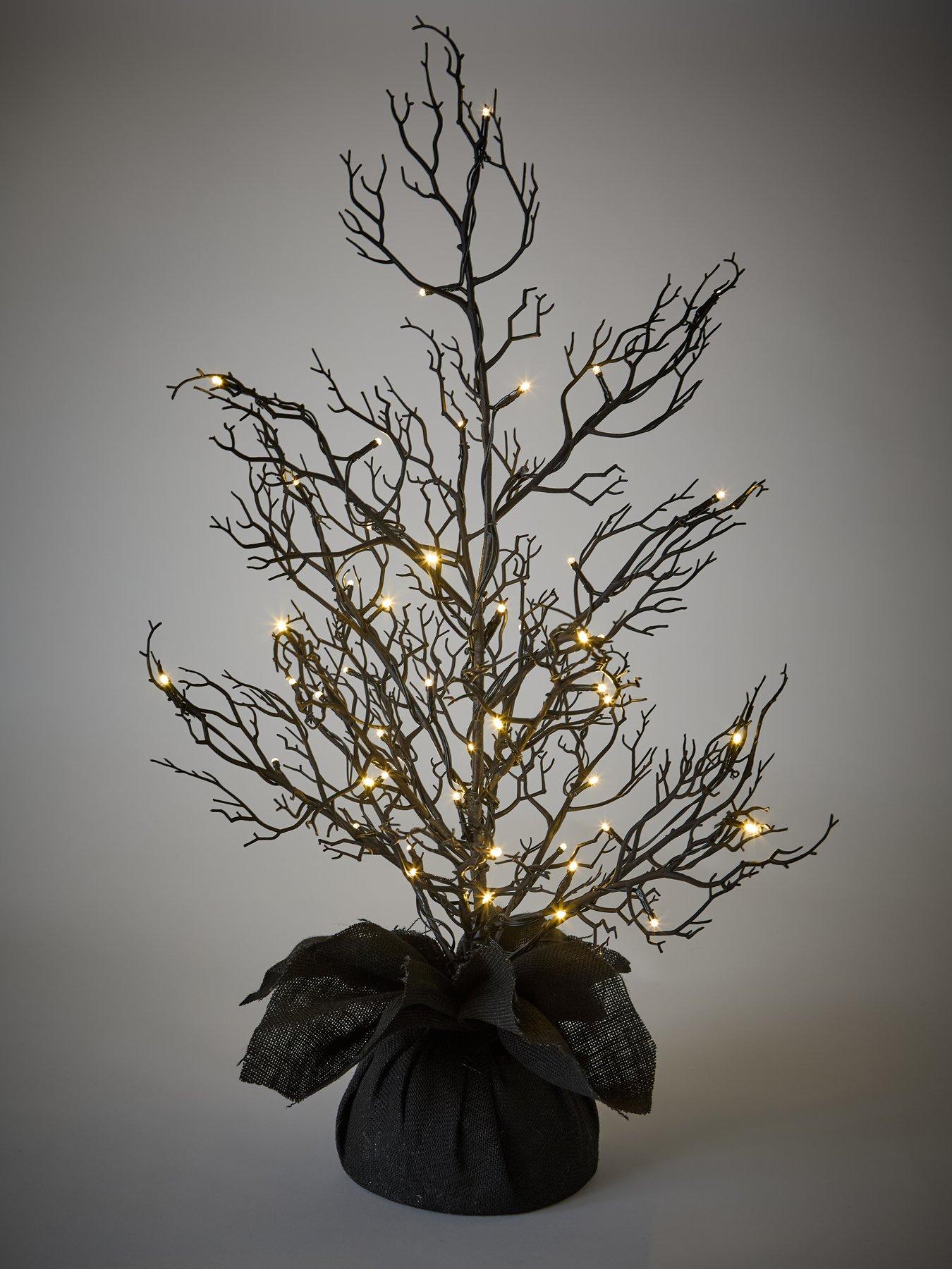 Image 3 of 4 of The Very Collection 80 cm Lit&nbsp;Halloween Tree&nbsp;in Hessian Bag