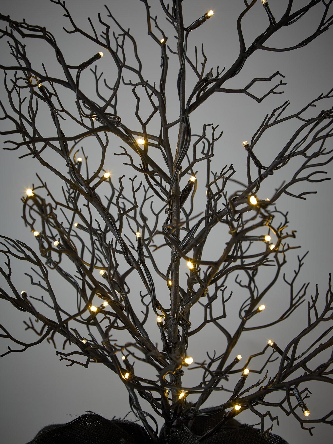 Image 4 of 4 of The Very Collection 80 cm Lit&nbsp;Halloween Tree&nbsp;in Hessian Bag