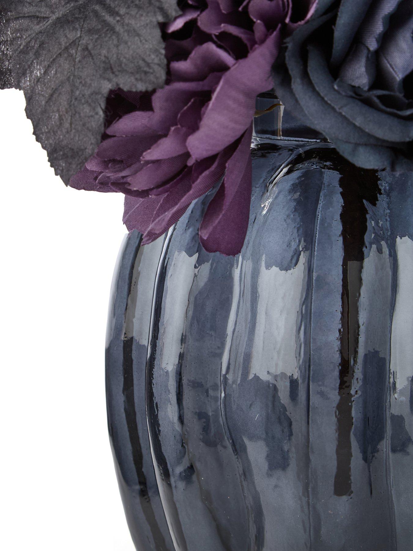 Image 6 of 6 of Very Home Halloween Floral Arrangement in Glass Vase