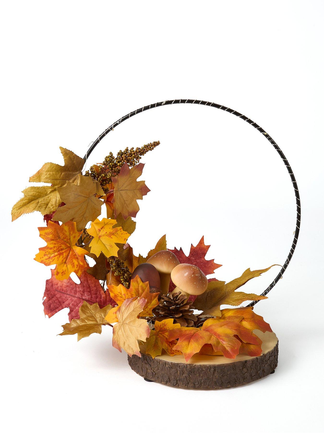 Image 2 of 5 of The Very Collection Autumnal Hoop Lit Table Top Decoration