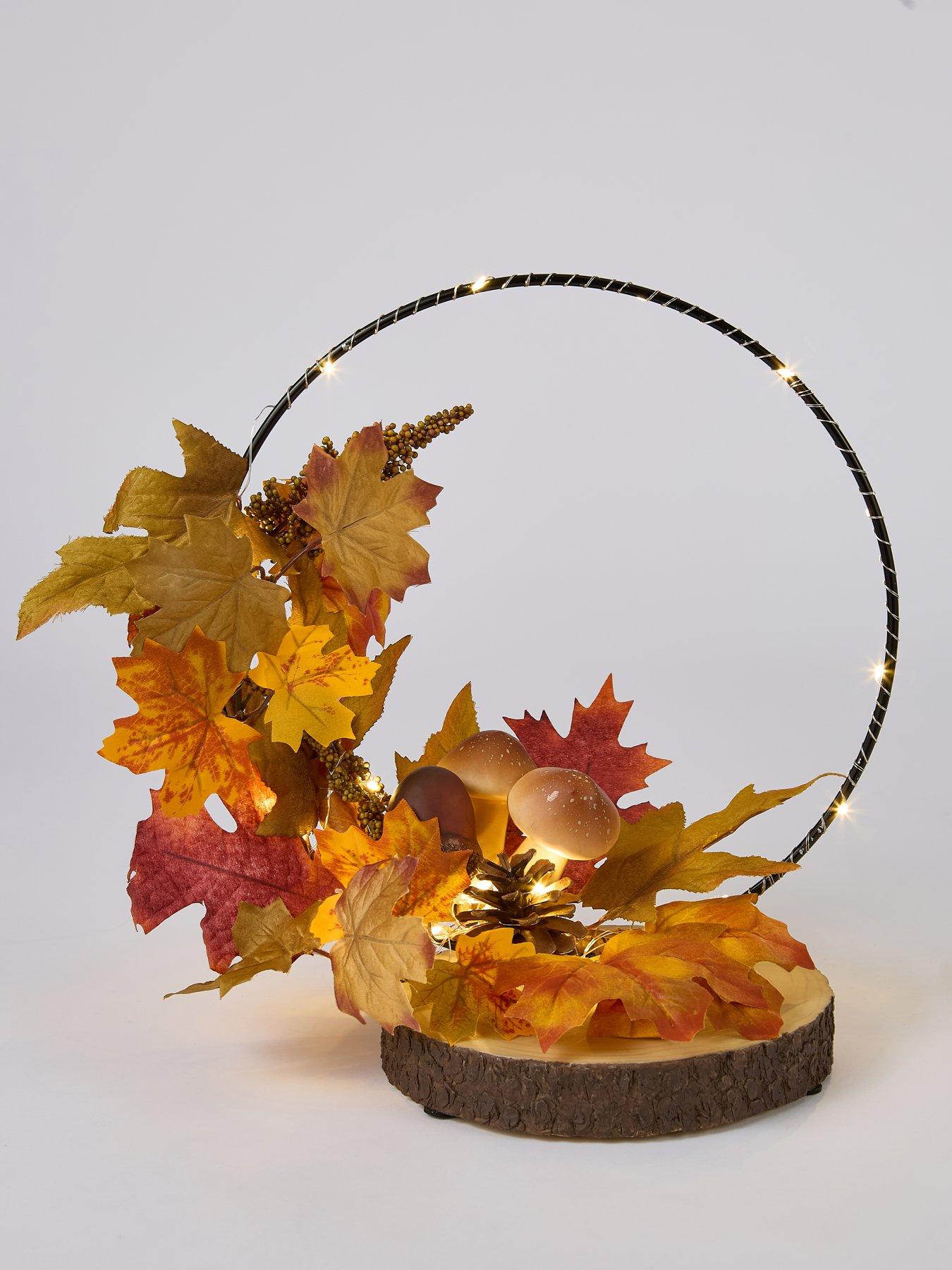 Image 3 of 5 of The Very Collection Autumnal Hoop Lit Table Top Decoration