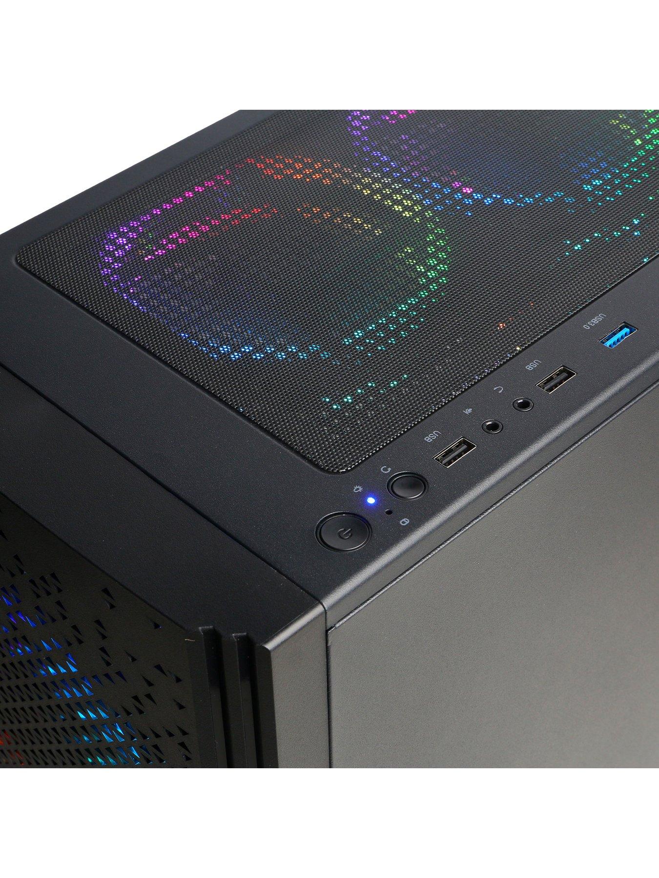  image of cyberpower-pc-blaze-bundle-geforce-rtx-4060-intel-core-i5-16gb-1tb-black
