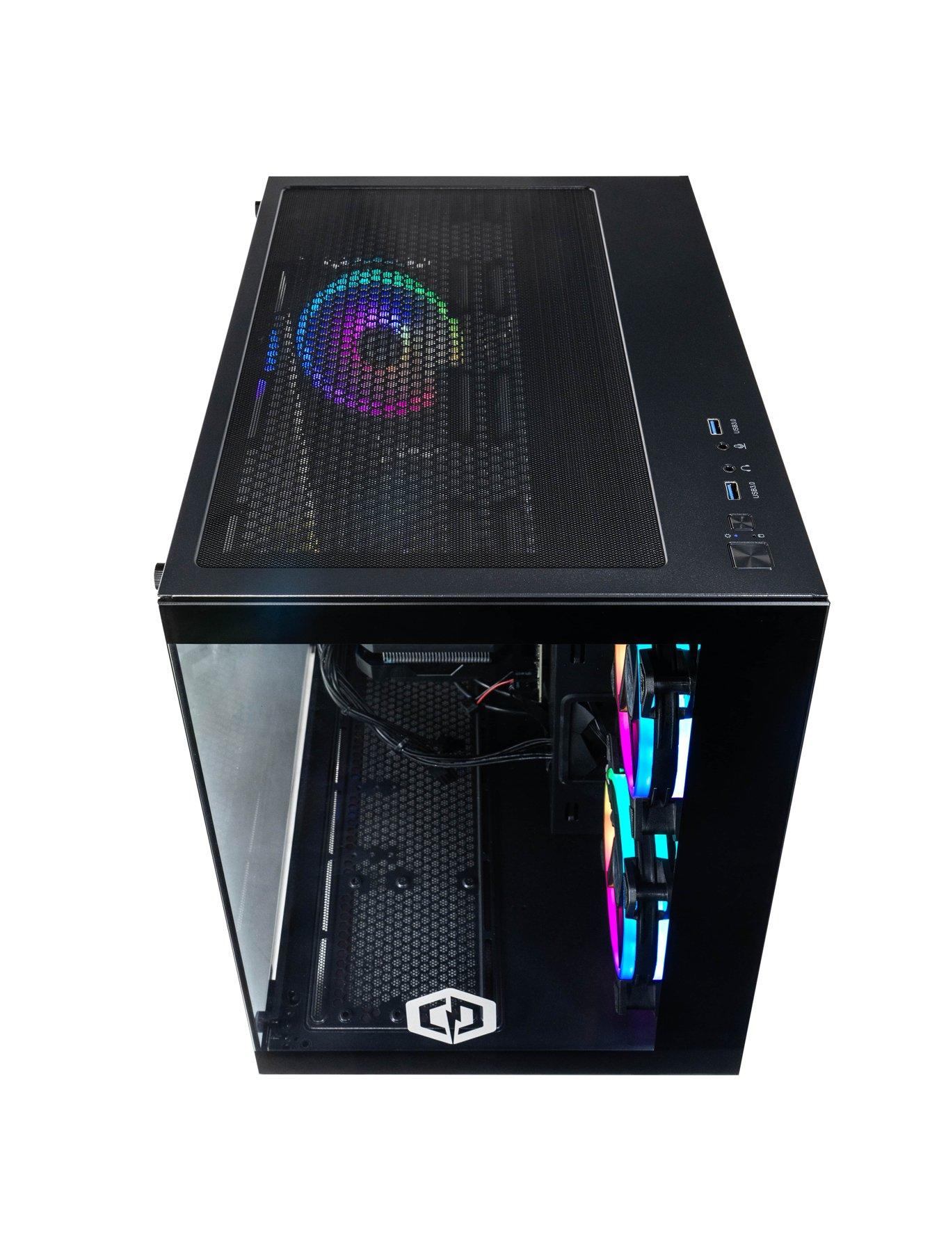  image of cyberpower-pc-ark-geforce-rtx-4060-intel-core-i5-16gb-1tb-black