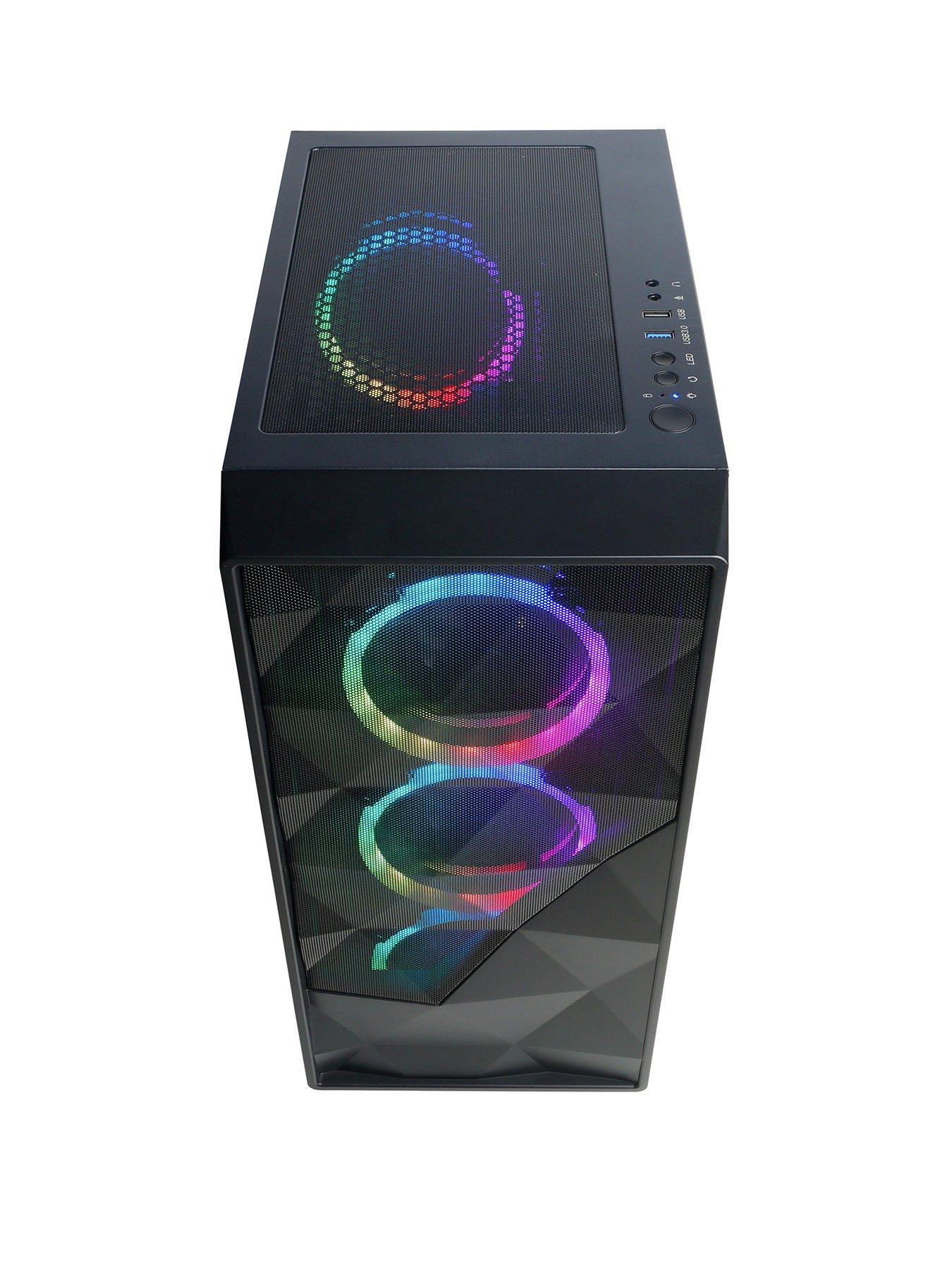 Image 3 of 6 of CyberPower PC Eurus - GeForce RTX 3050 - AMD Ryzen 5 - 16GB - 500GB - Black