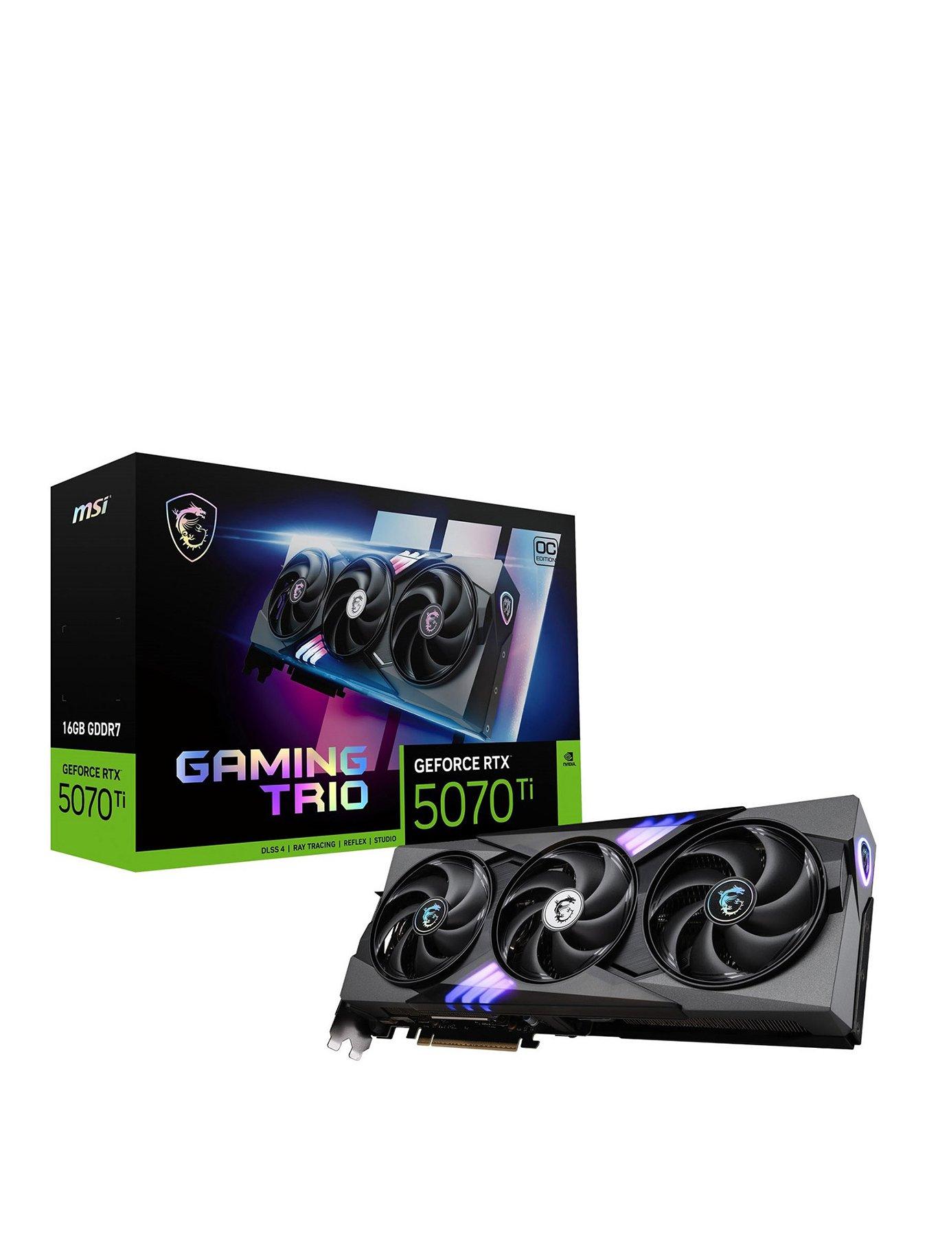 front image of msi-gaming-trio-oc-plus-geforce-rtx-5070-ti-16gb-graphics-card