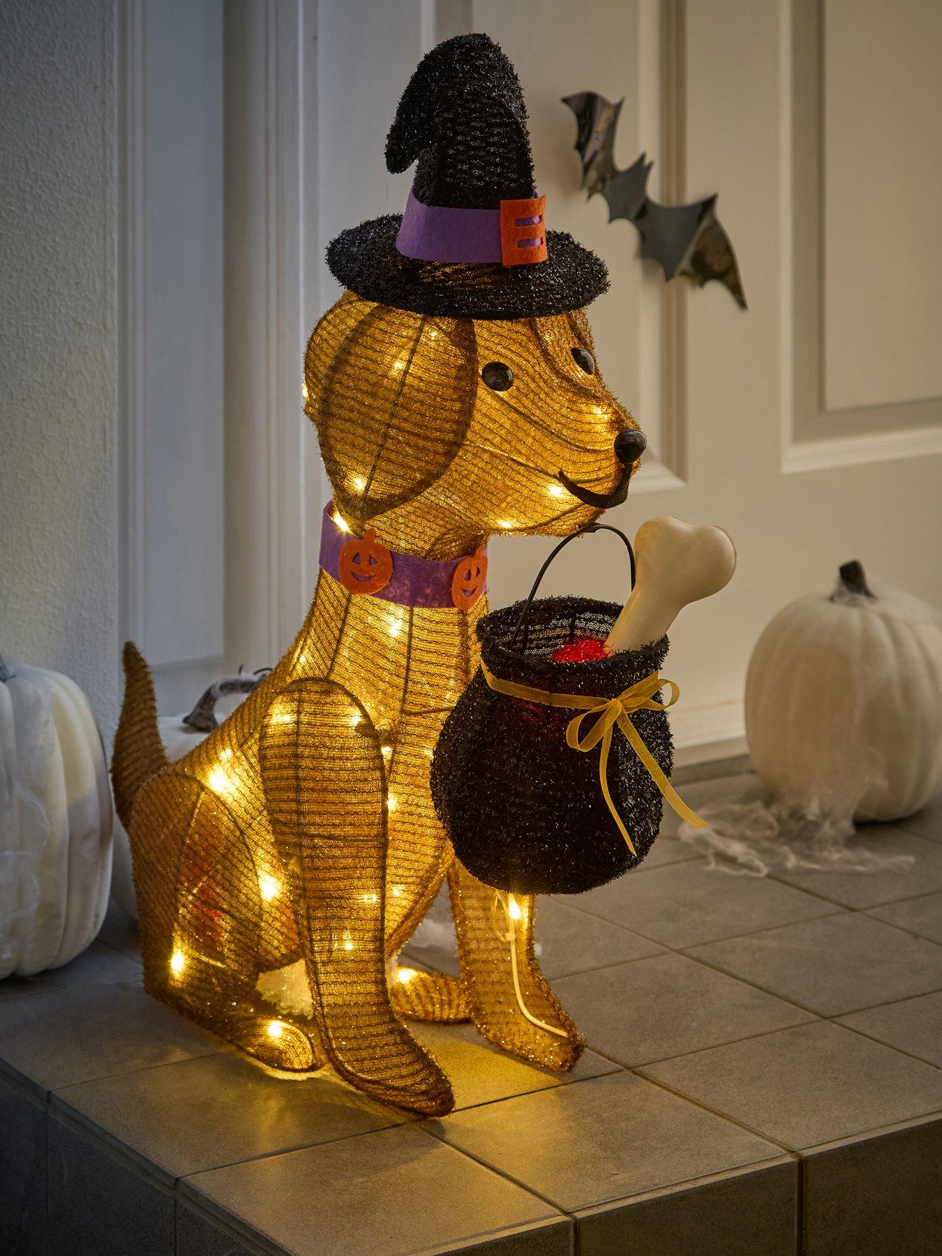 Image 1 of 7 of The Very Collection Halloween/Christmas Dog Light Outdoor Decoration