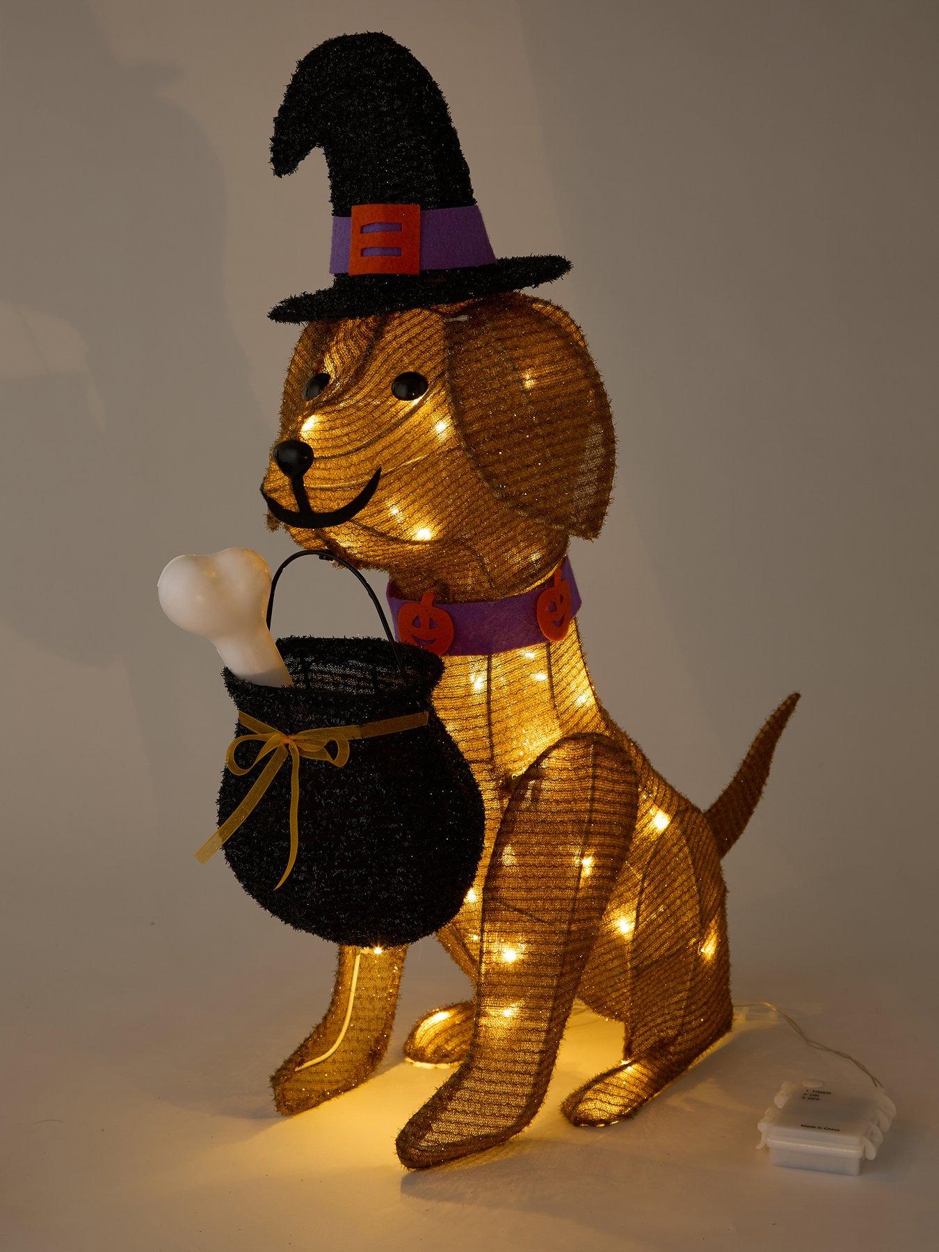 Image 4 of 7 of The Very Collection Halloween/Christmas Dog Light Outdoor Decoration