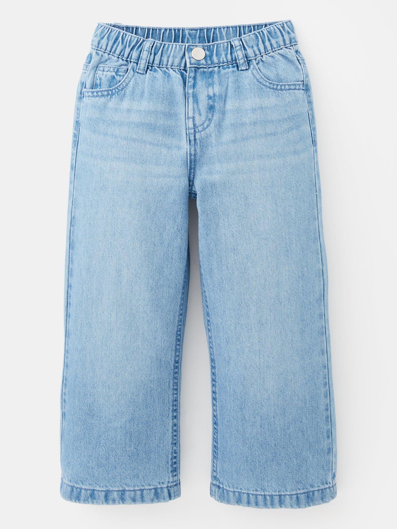 The Very Collection Girls Wide Leg Jeans - Light Wash