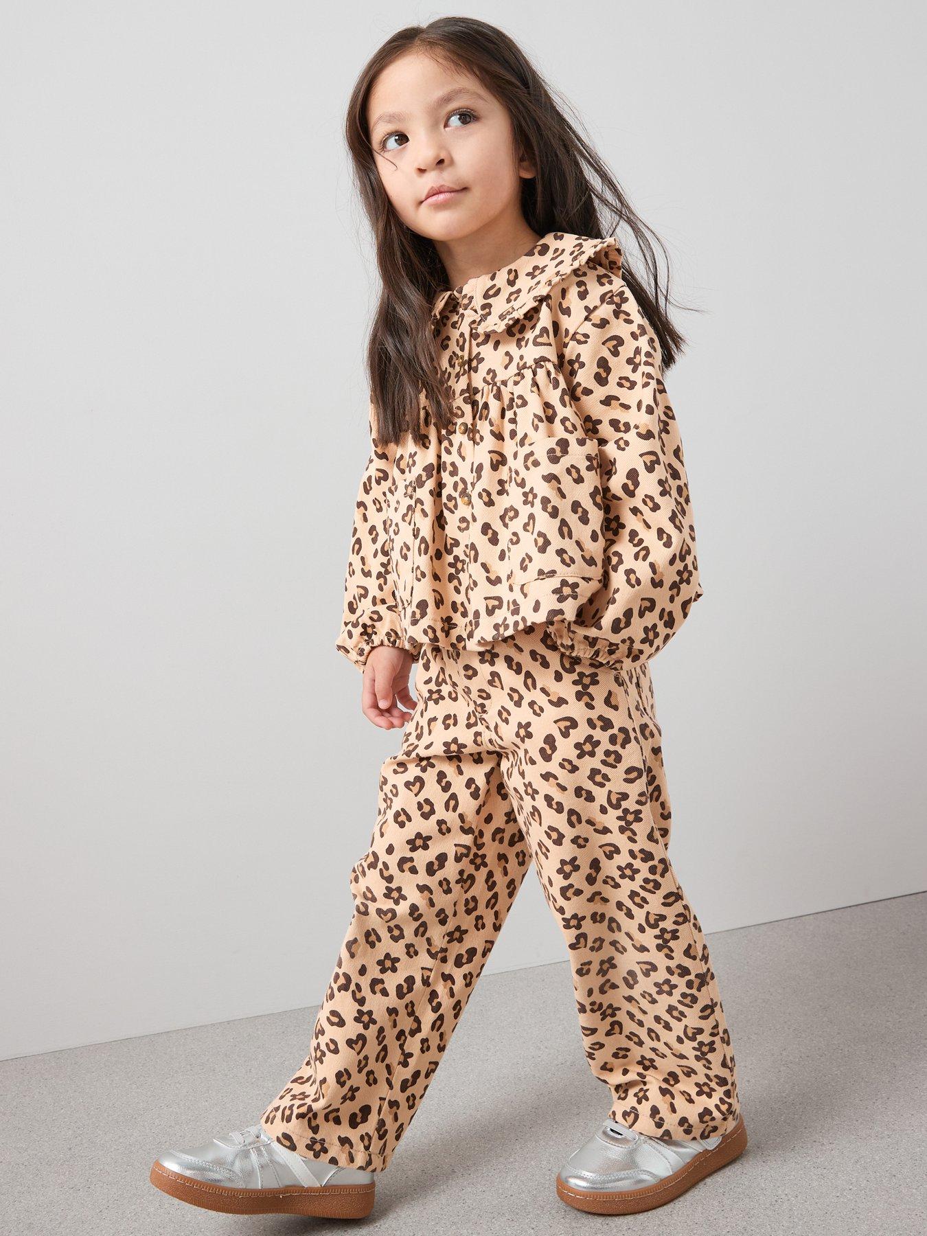 undefined Girls 2 Piece Cotton Twill Jacket and Trouser Set - Multi